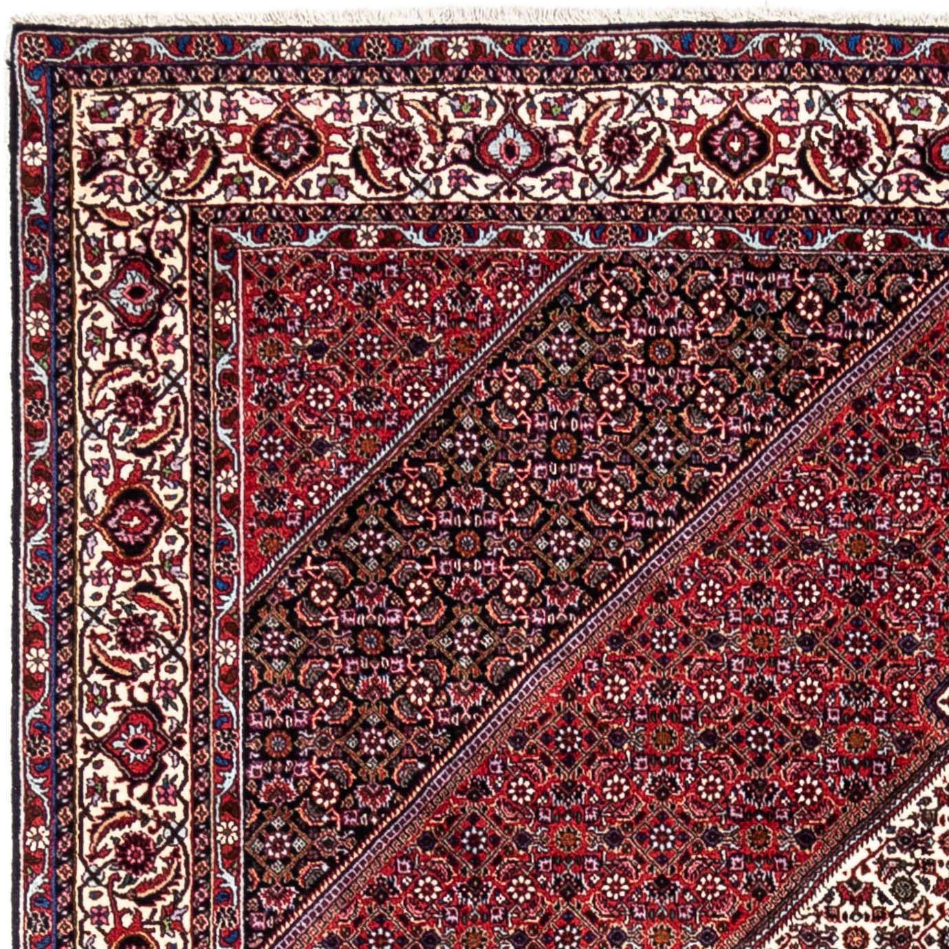 mm, Takab Zertifikat Medaillon Höhe: mit rechteckig, x Unikat Wollteppich cm, 302 13 Rosso 200 morgenland, Bidjar