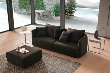 designwerk Big-Sofa New York, Breite 253 cm, mit schmaler Arm- und Rückenlehne