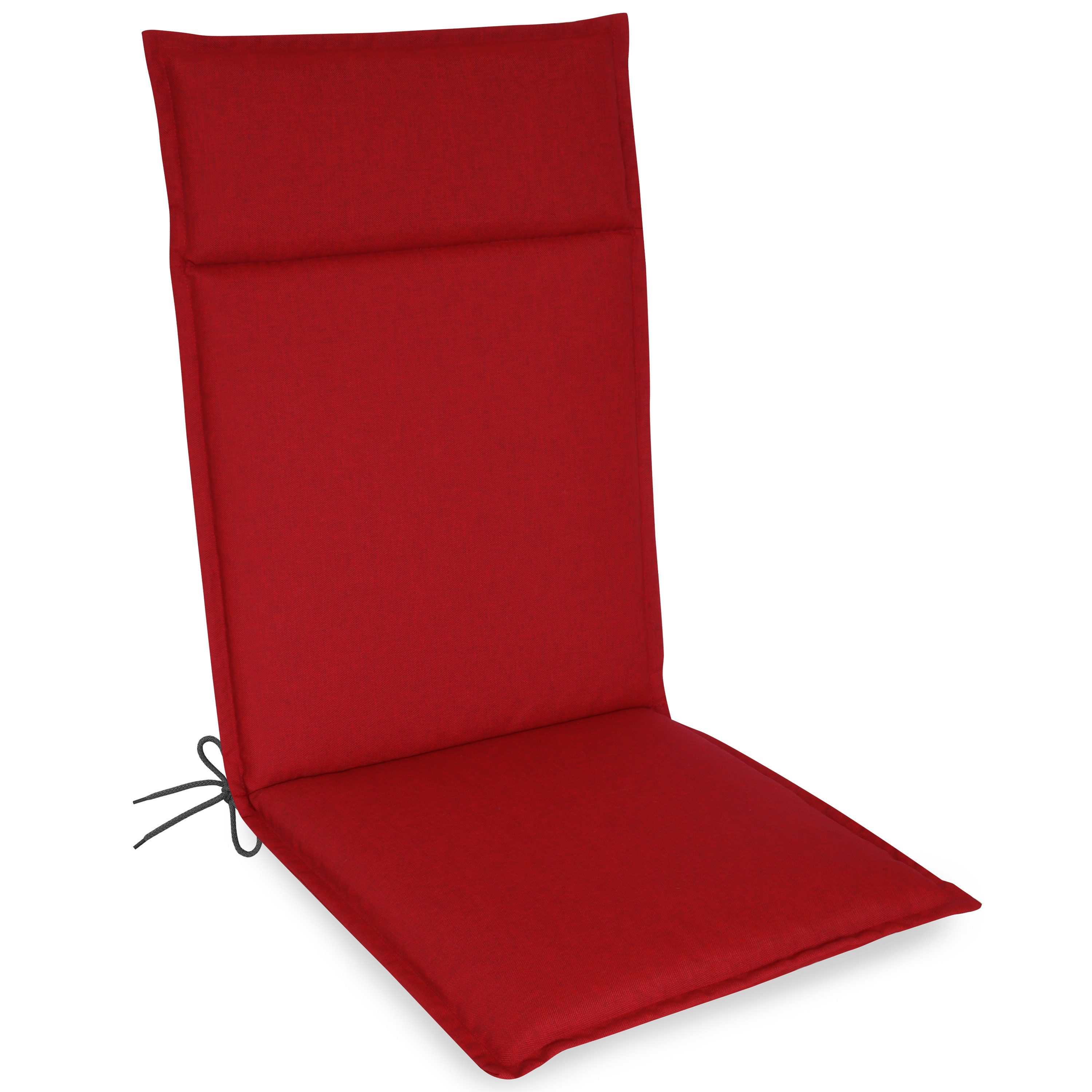 Herlag Hochlehnerauflage Bea Gartenstuhlauflage Hochlehner Wasserabweisend 120x50x4,5cm, (1 St), Polsterauflage für Klappstühle mit UV- & Fleckschutz