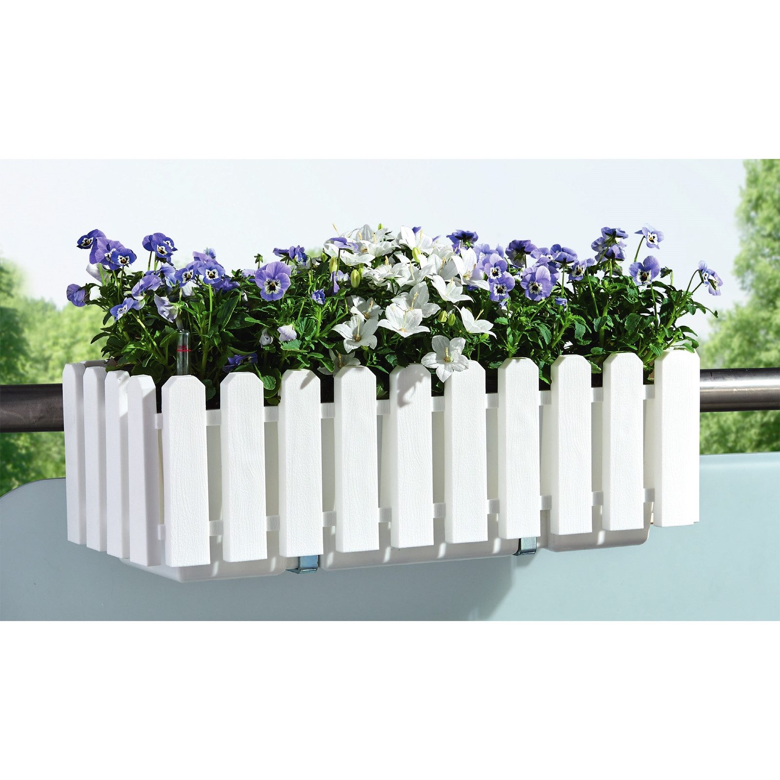 HTI-Living Blumenkasten Blumenkasten mit Wasserspeicher Nessa 50 cm Weiß (S günstig online kaufen