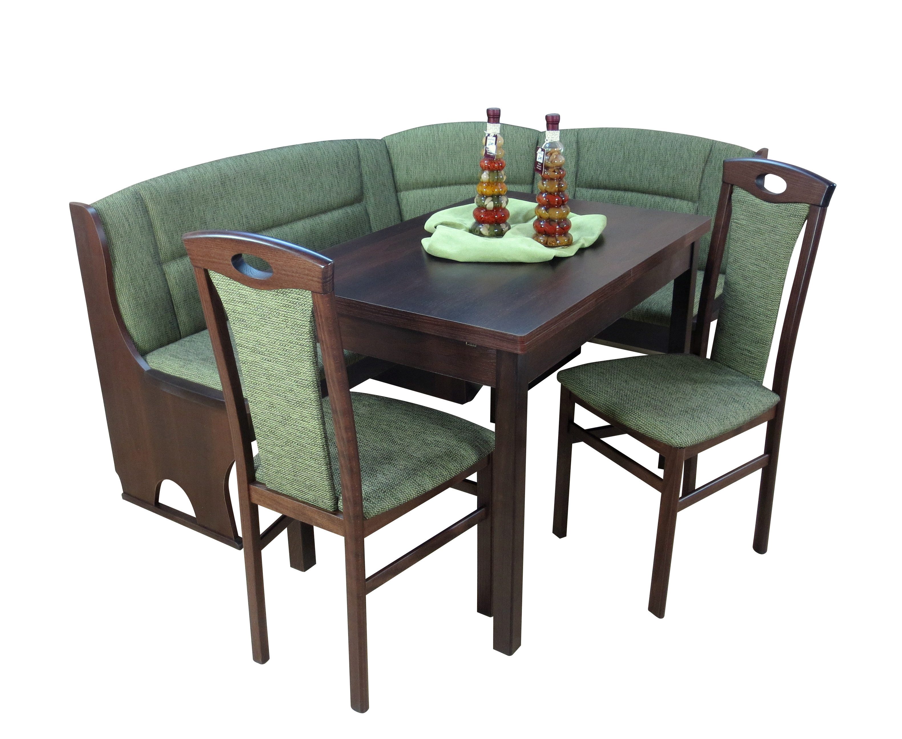 moebel-direkt-online Eckbankgruppe 4tlg. Eckbankgruppe, Stellfläche 125x165 cm, (Spar-Set, 4tlg. Set)