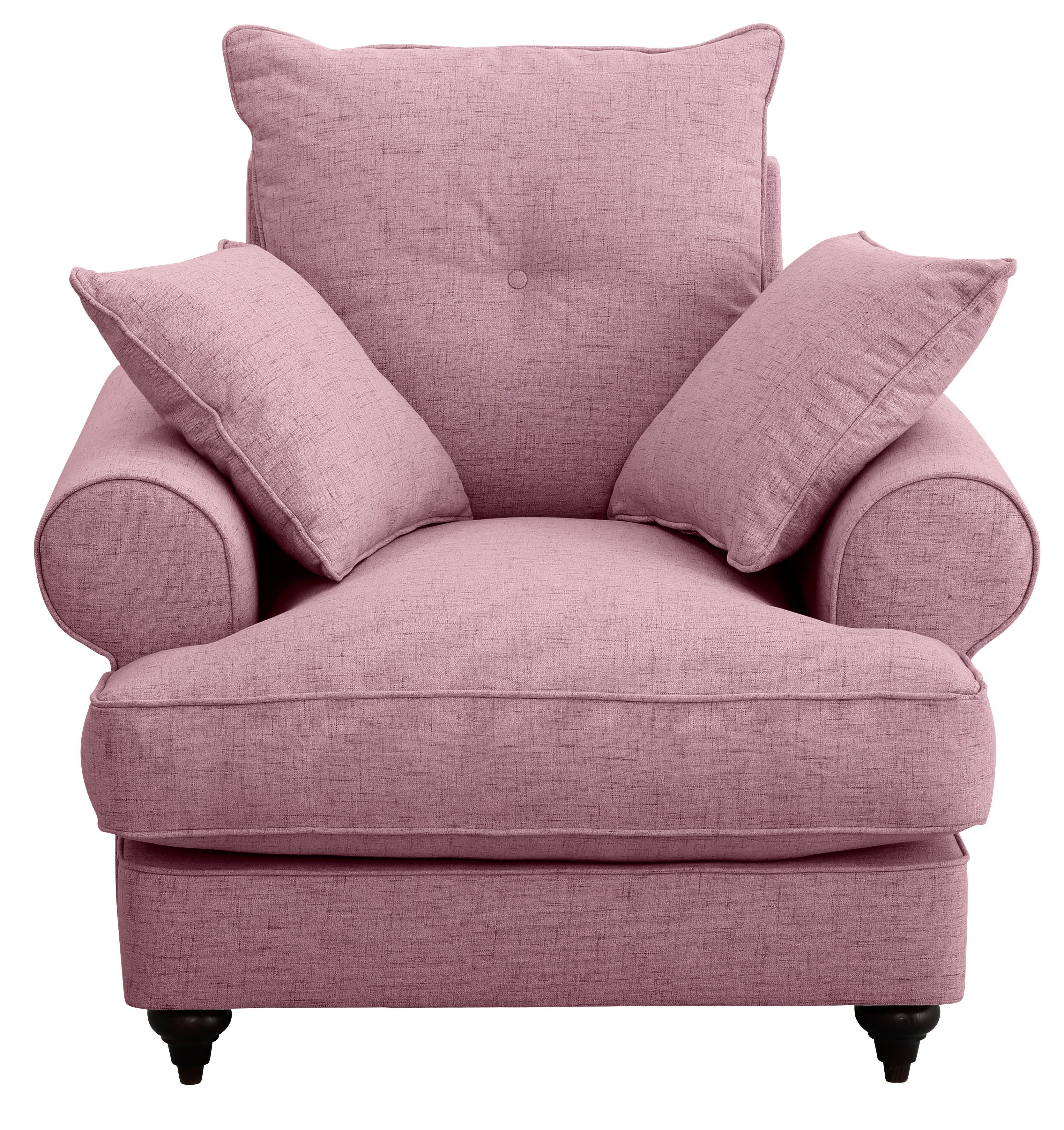 Home affaire Sessel mit erhältlich Bloomer, Kaltschaum, in hochwertigem violet verschiedenen Farben