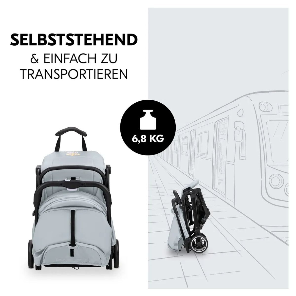 Hauck Kinder-Buggy Travel N Care - Simba, Reisebuggy Sportwagen bis 22 kg inkl. Maxi Cosi Reboarder Pearl Pro 2