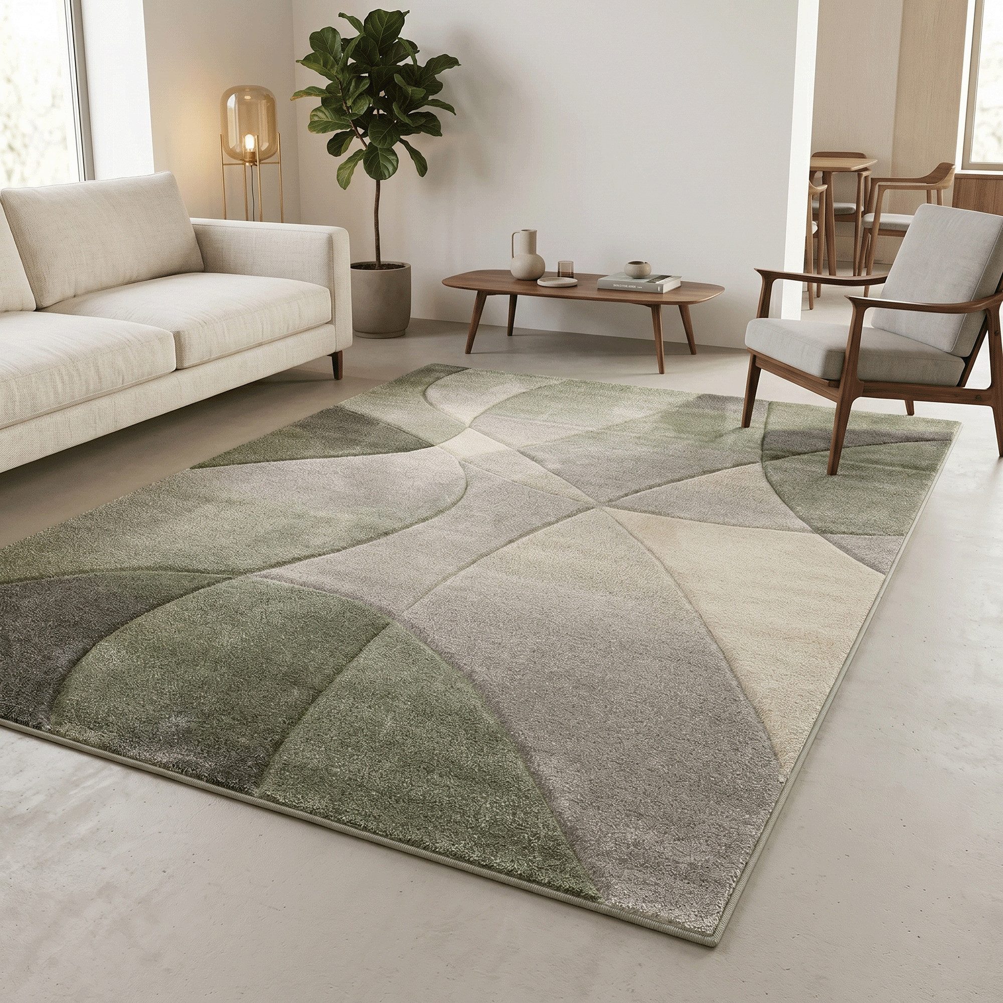 Pergamon Designteppich Designer Teppich Maui Modern, Rechteckig, Höhe: 13 mm
