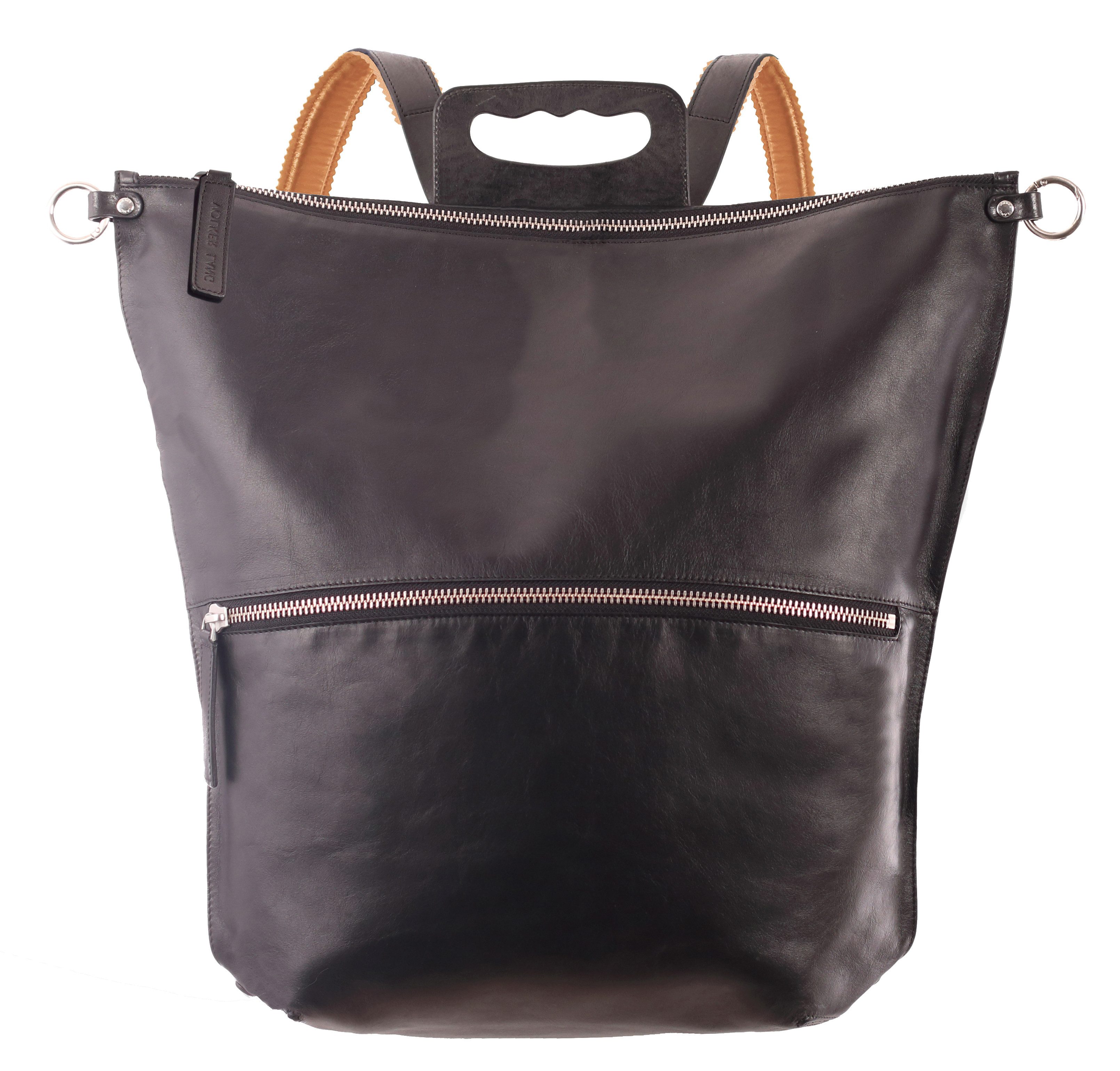 VOLKER LANG Cityrucksack SASHA, BP1 - Eleganter Rucksack aus Nappaleder für Damen & Herren