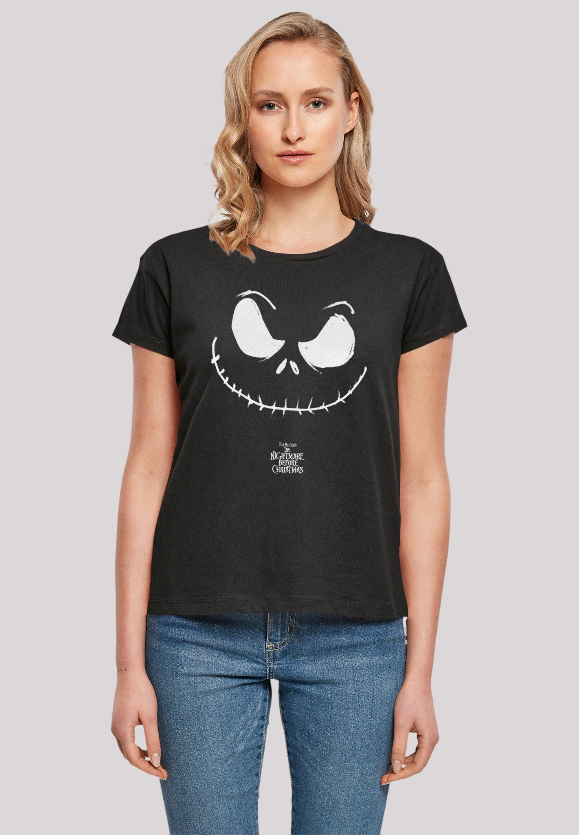 F4NT4STIC T-Shirt Disney Nightmare Before Christmas Jack Face Premium Qualität