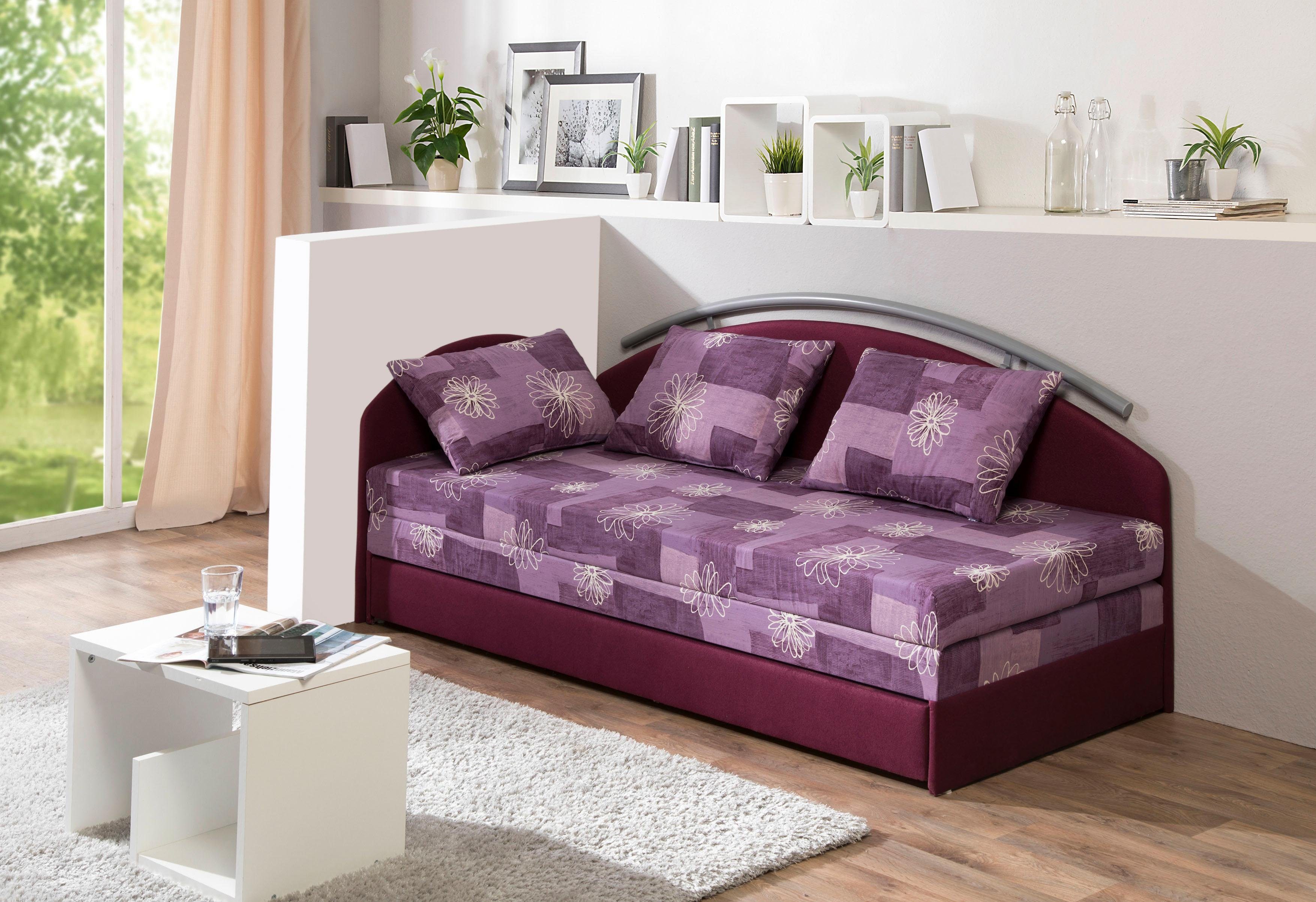 Maintal Schlafsofa brombeer