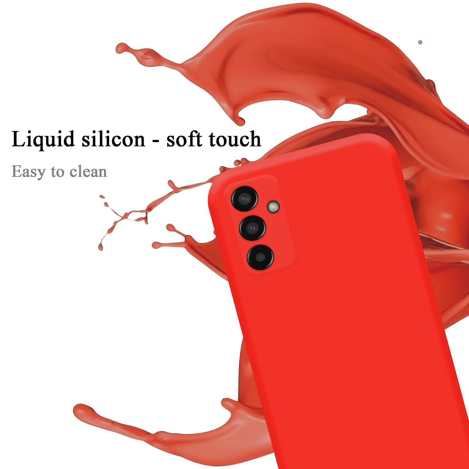 Cadorabo Handyhülle für Samsung Galaxy M13 4G Hülle Samsung Galaxy M13 4G, Flexible Hülle TPU Silikon Schutzhülle Back Cover Case