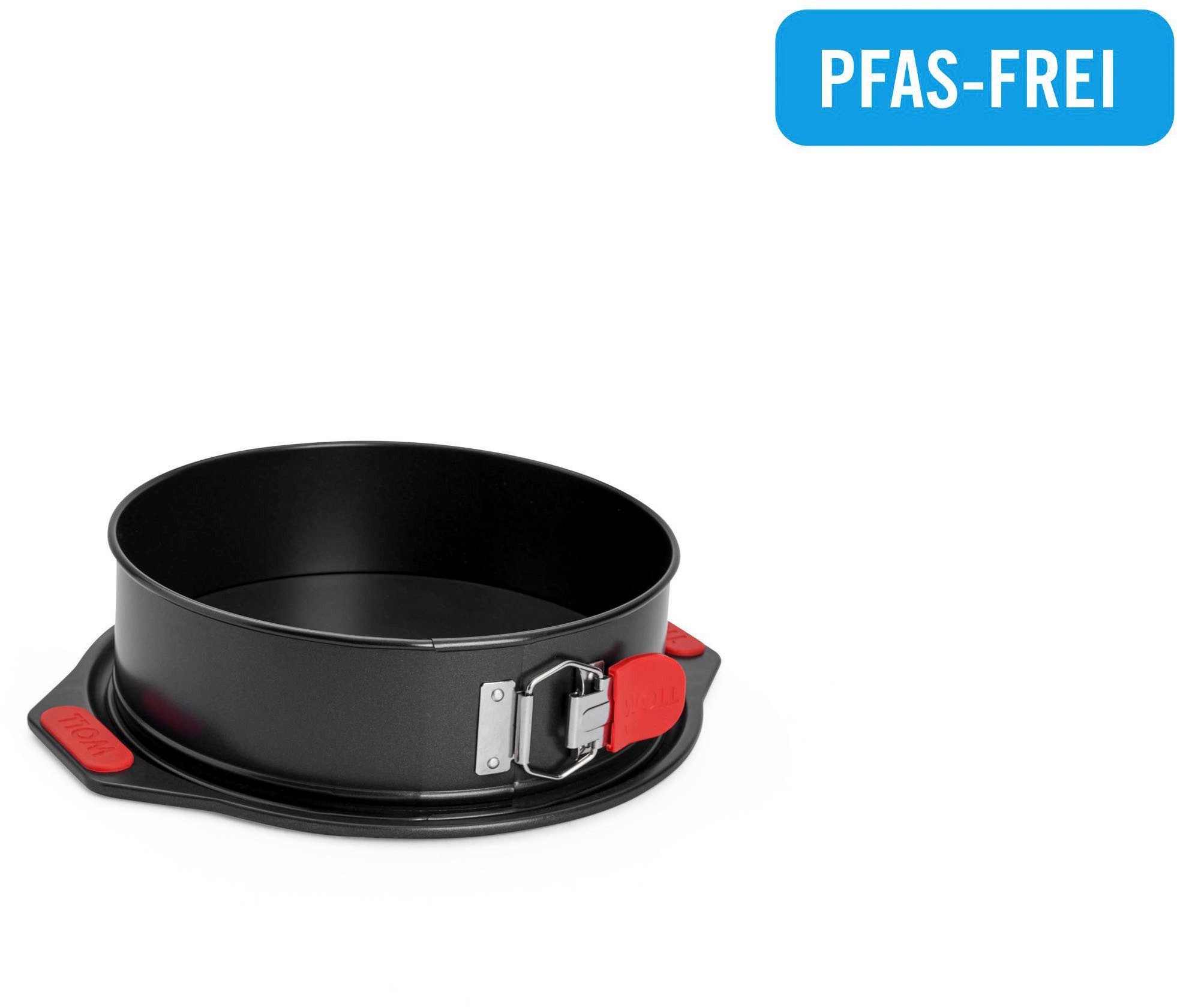 WOLL Springform Woll Let's bake! Kuchenform, Backform, rund, (1-tlg), mit Antihaftversiegelung und integrierten Silikongriffen, PFAS-Frei