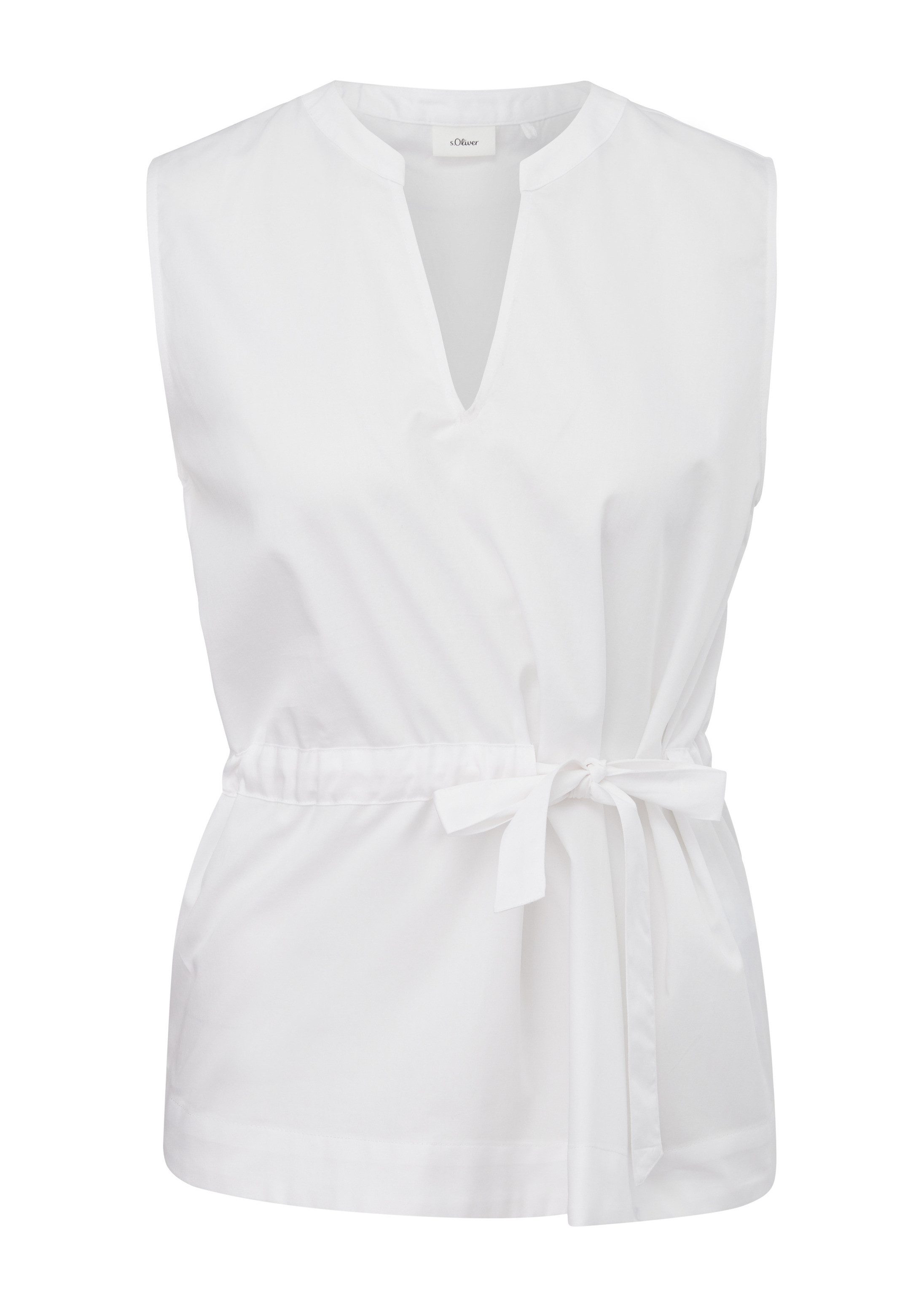 s.Oliver Blusentop Bluse Bluse aus Popeline