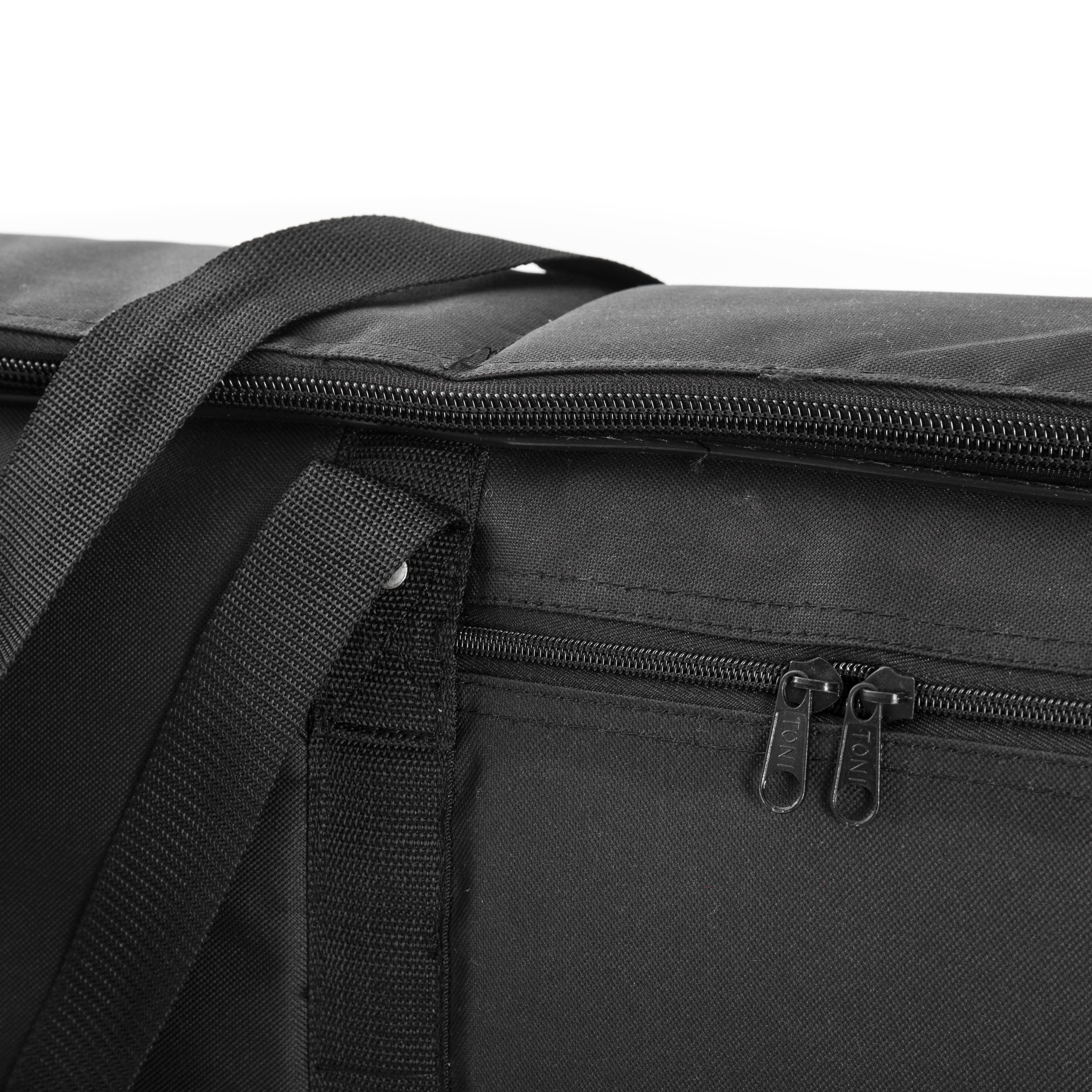MUSIC STORE Piano-Transporttasche (Keyboardtasche KC-18 II 98x39x15cm Schwarz Nylon 20mm Polsterung Zubehörfach Stabile Griffe Reißverschlüsse Stoßschutz Kompatibel mit Fame Yamaha Casio CT-X-Serie, Gigbags für Tasteninstrumente, Keyboardtasche Standard), Keyboardtasche, 98x39x15cm, Schwarz, Nylon, 20mm Polsterung