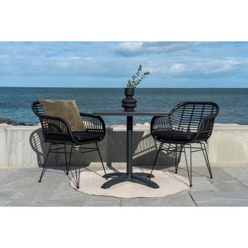 ebuy24 Bistrotisch Chicago Cafetisch Ø70cm Nonwood grau.