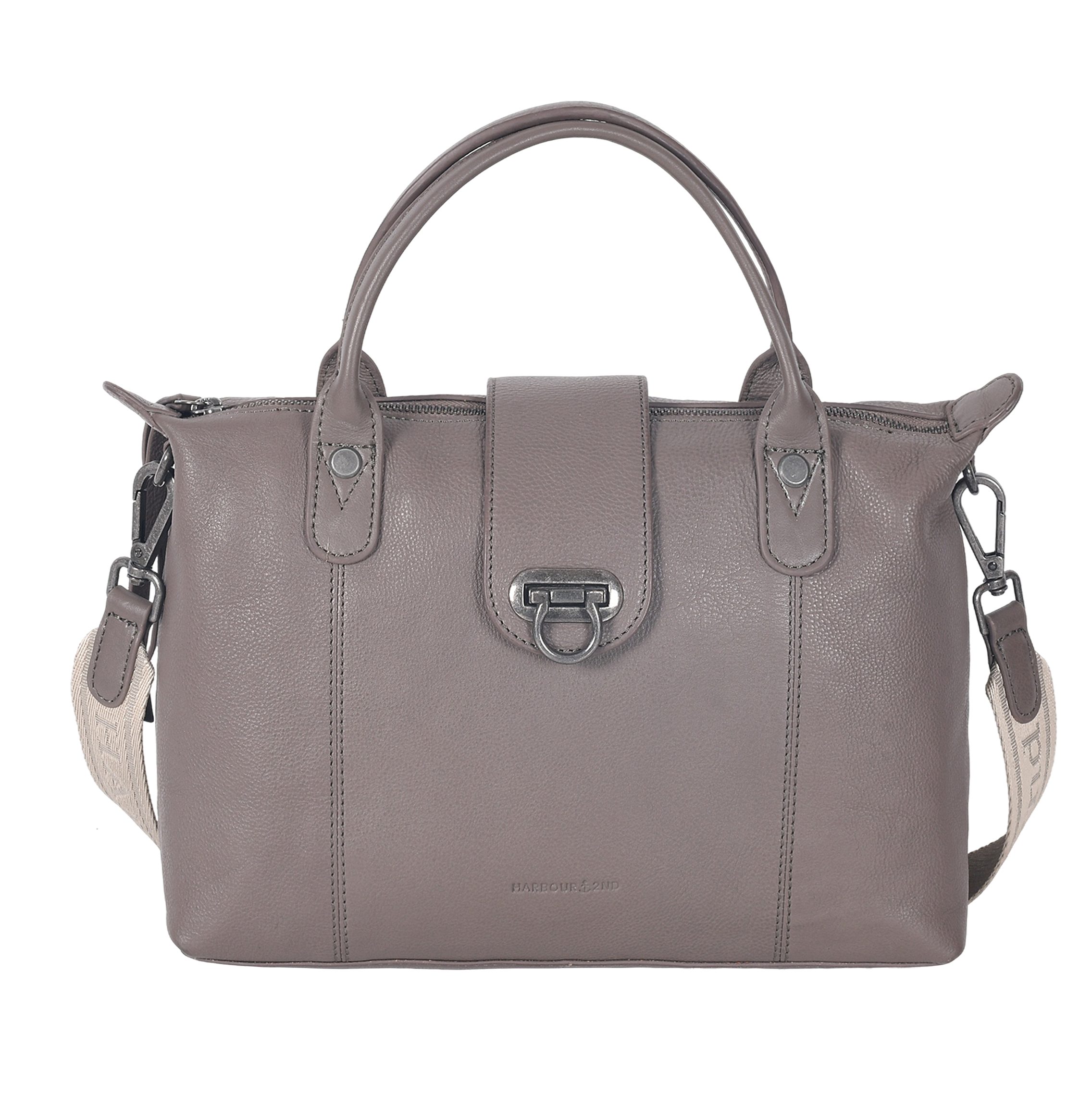 HARBOUR 2nd Shopper Liane, Damen Handtasche, Umhängetasche, Schultertasche mit Logoprägung