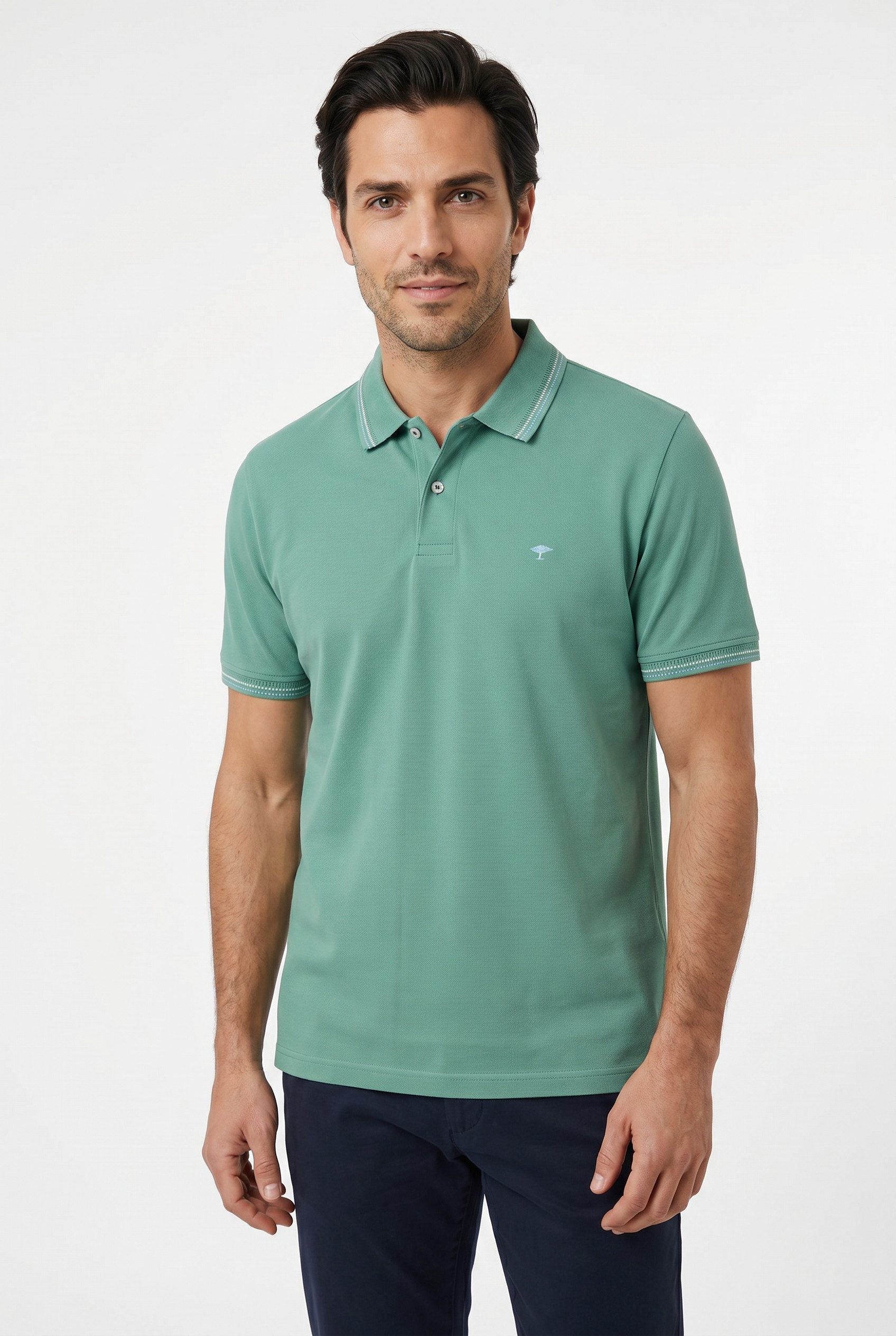 FYNCH-HATTON Poloshirt mit Logo Stickerei