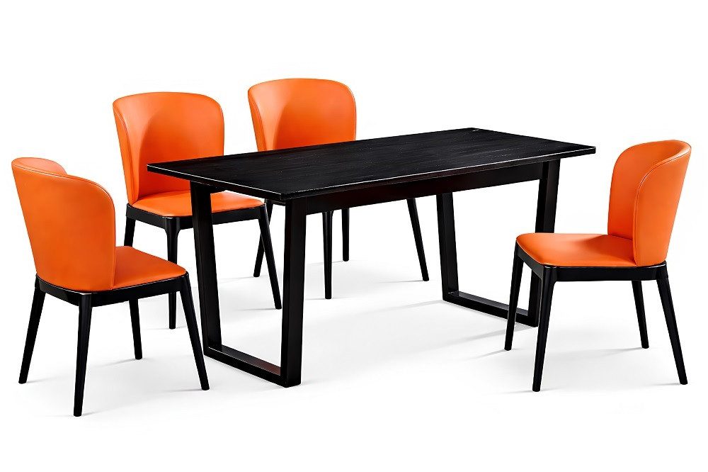 Xlmoebel Essgruppe Esszimmer Set mit Esstisch und 4 Stühlen Moderne Sitzgarnitur SOFORT, (Essgruppe, 5-tlg., Essgruppe), Hergestellt in Europa