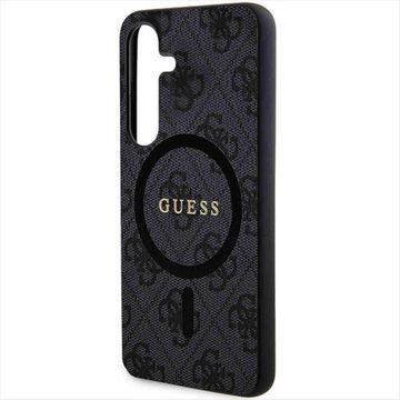 Guess Smartphone-Hülle Guess Samsung Galaxy S24 4G Collection Leather Metal Logo MagSafe Case