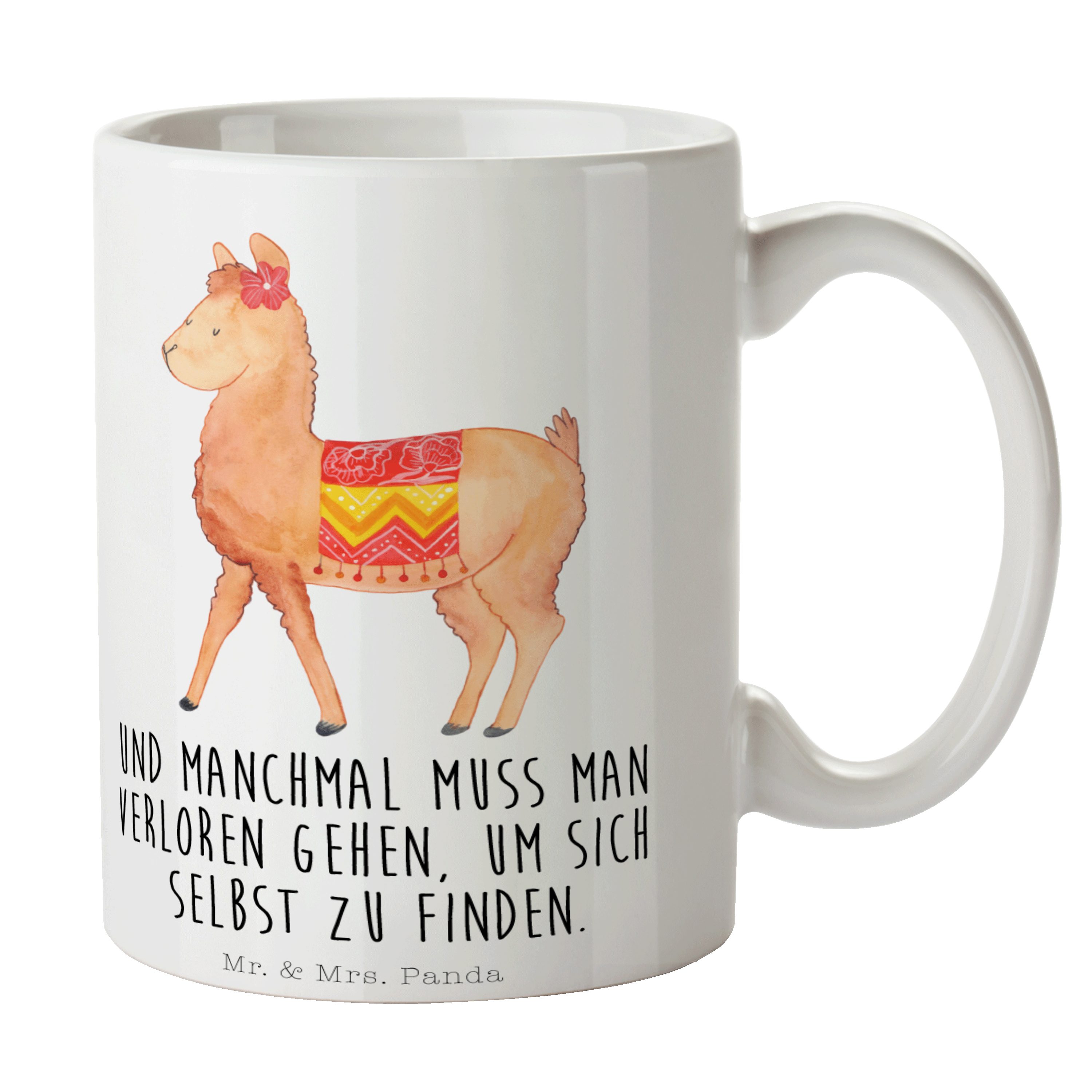 Mr. & Mrs. - Kaffeebeche, Tasse, Keramik - Becher, Alpaka Panda Weiß Teebecher, stolz Tasse Geschenk