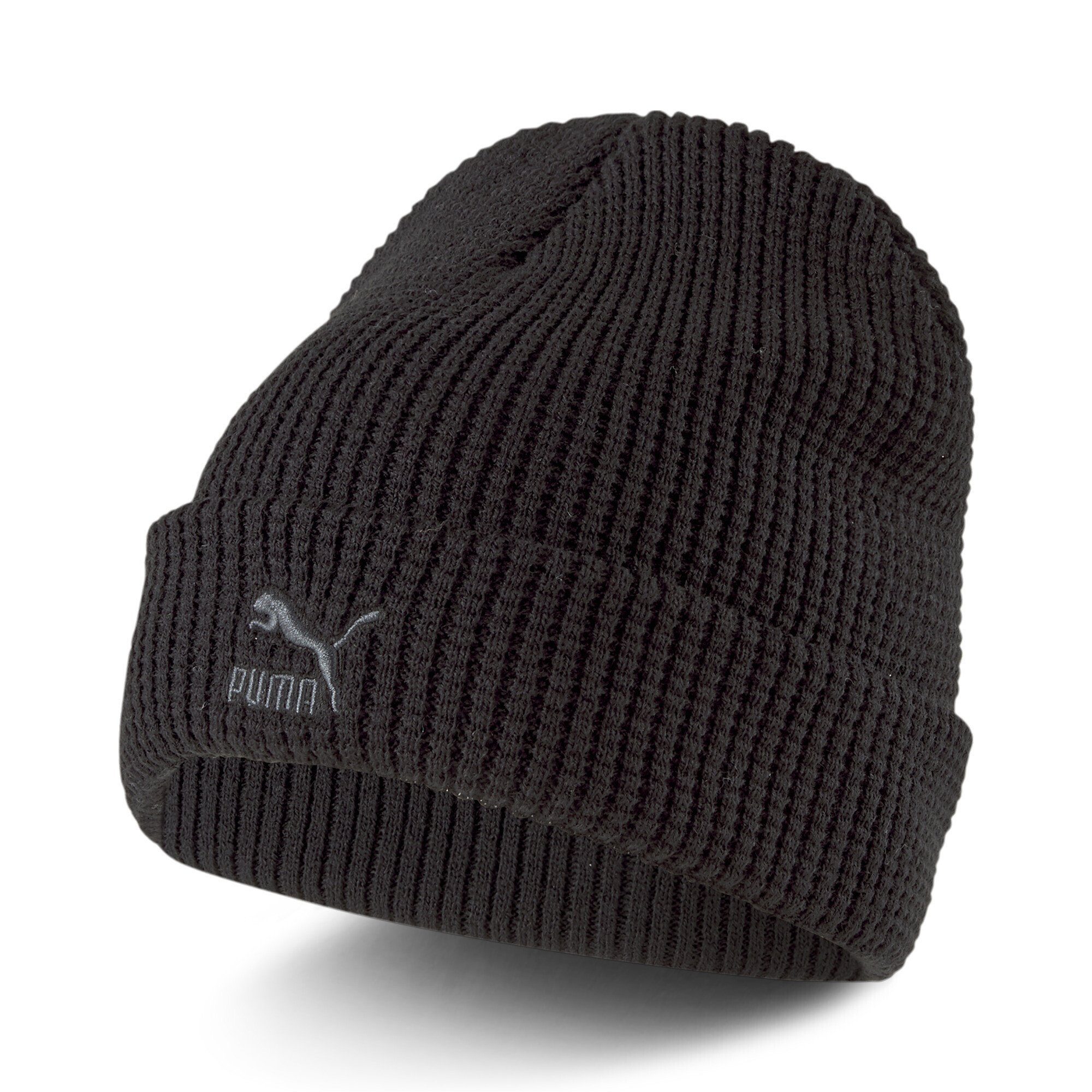 Archive PUMA Beanie Classics Logo Mid Black Beanie Fit Gray Erwachsene