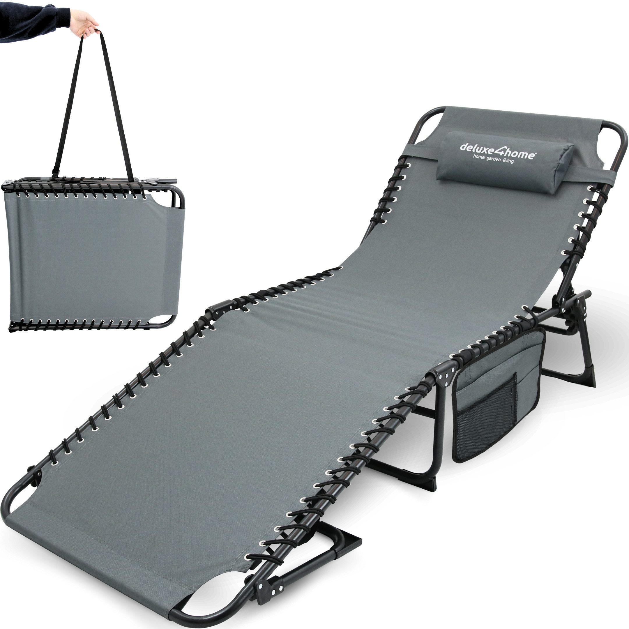 deluxe4home Gartenliege Sonnenliege 5-stufig Verstellbar I günstig online kaufen