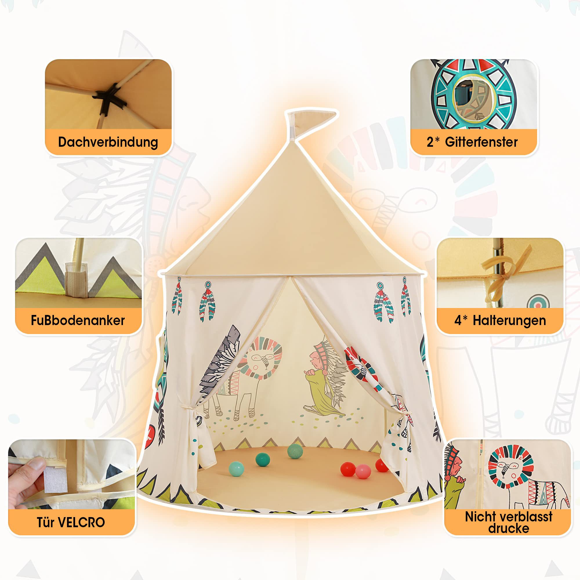 ZEUOPQ Spielzelt Schloss Haus Kinderzelt+6 Meter günstig online kaufen