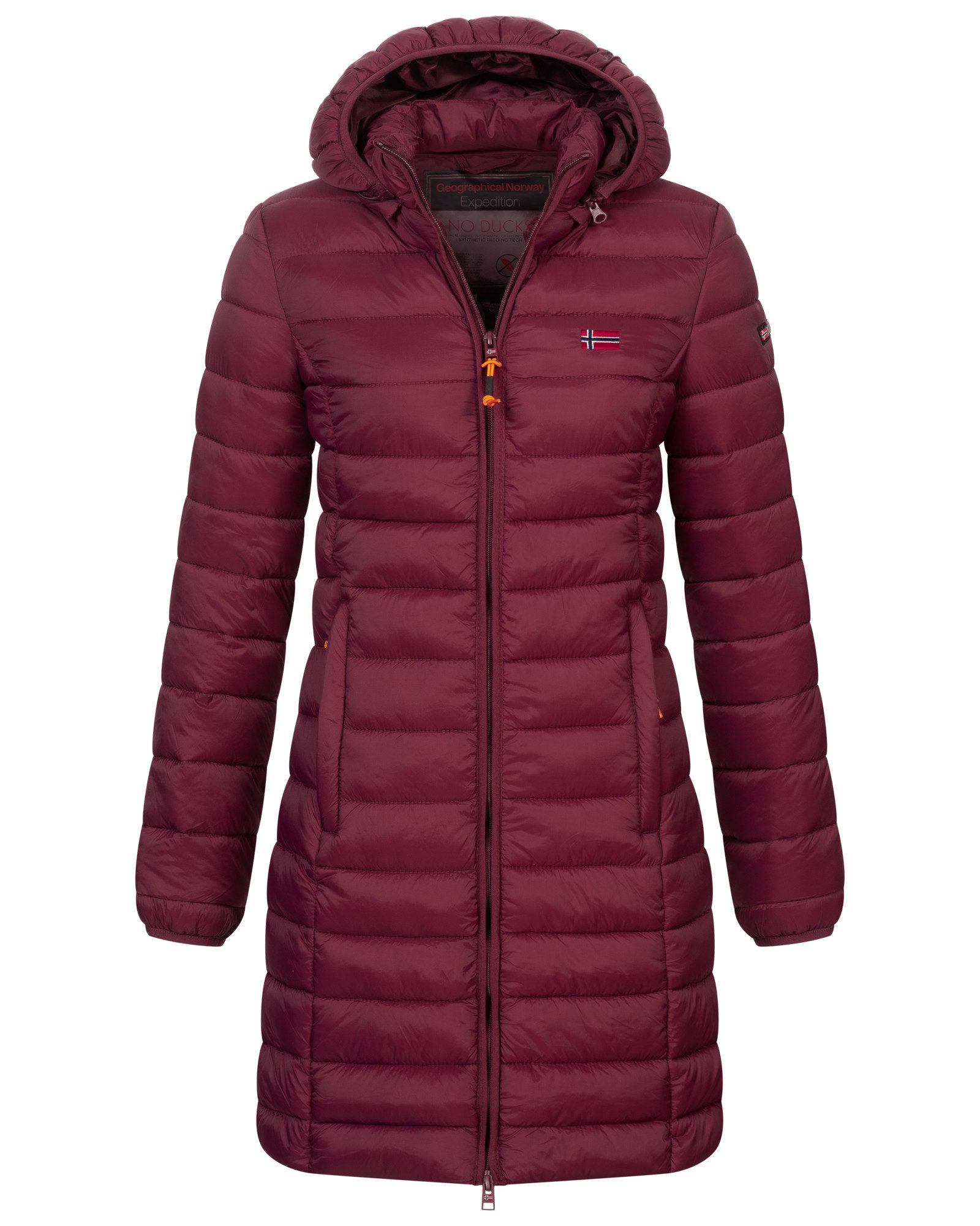 Geographical Norway Steppmantel Winter Jacke Steppjacke Parka Lange Kapuzen günstig online kaufen