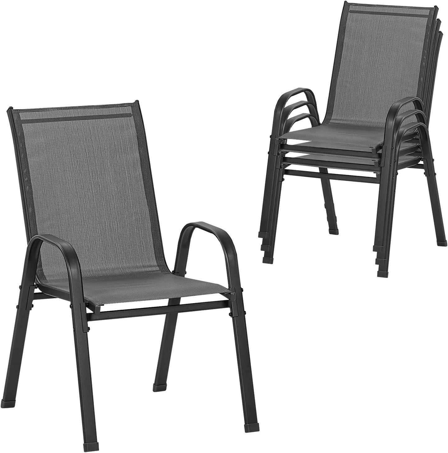 Woltu Gartenstuhl (4 St), stapelbar, Garten günstig online kaufen