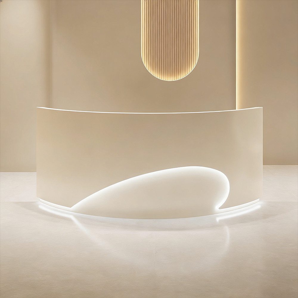 Muxing Empfangstheke Kassentheke mit LED Tresen Gewerbe (1-St)