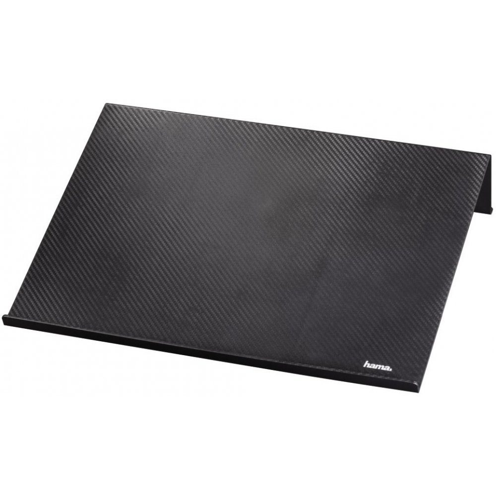 Hama in schwarz Notebook-Stand - Standfuß Carbonoptik Notebookständer -