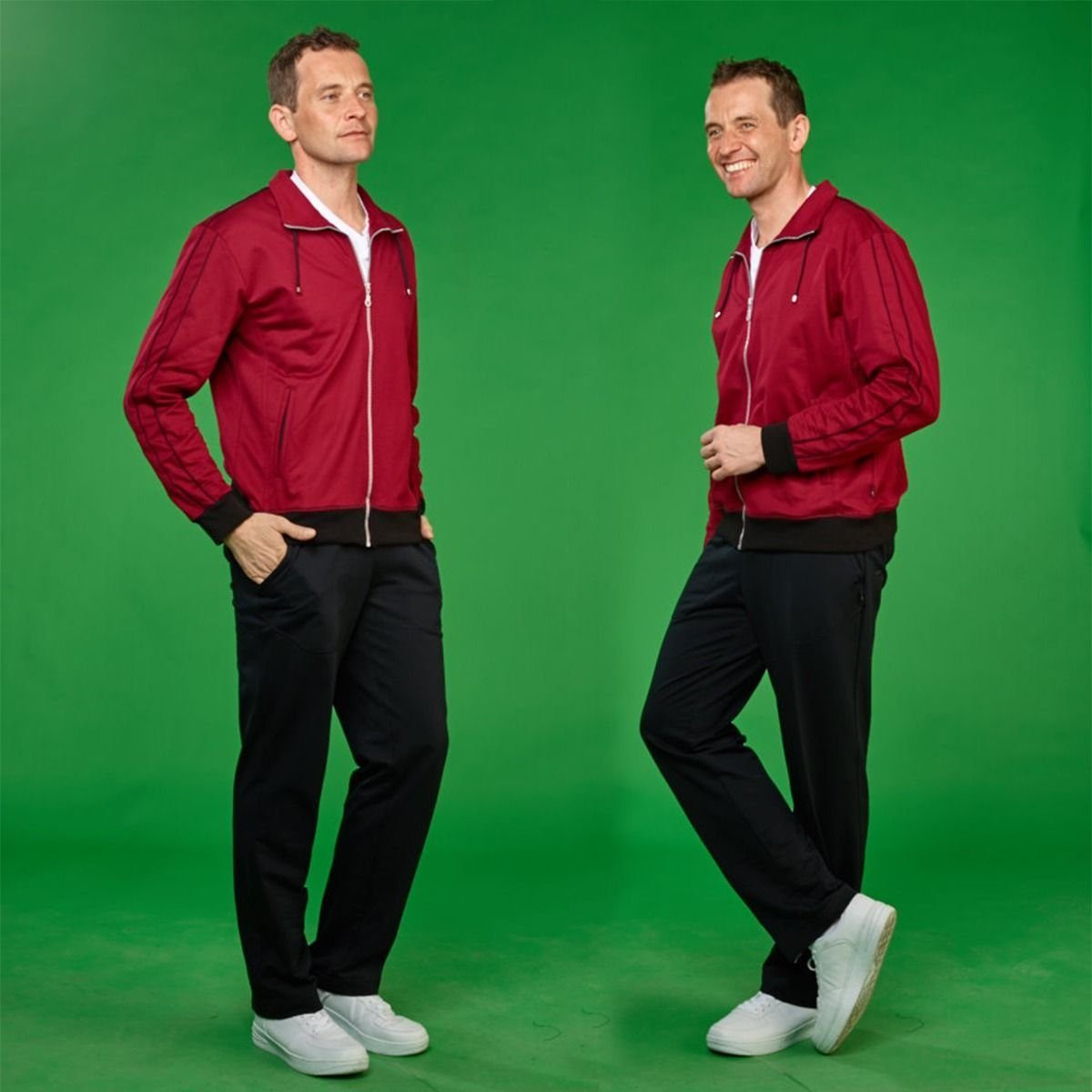 Authentic Klein Sweatjacke Herren Sport- und Freizeitjacke aus 100% Baumwolle
