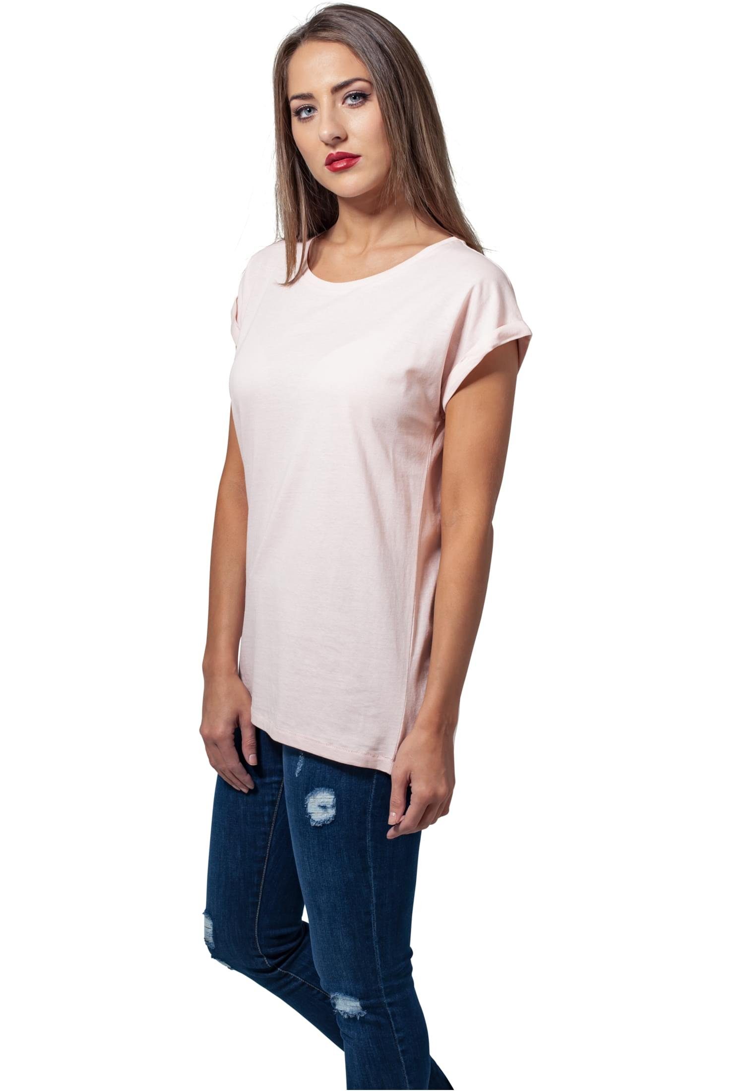URBAN CLASSICS T-Shirt Shoulder pink TB771 Extended