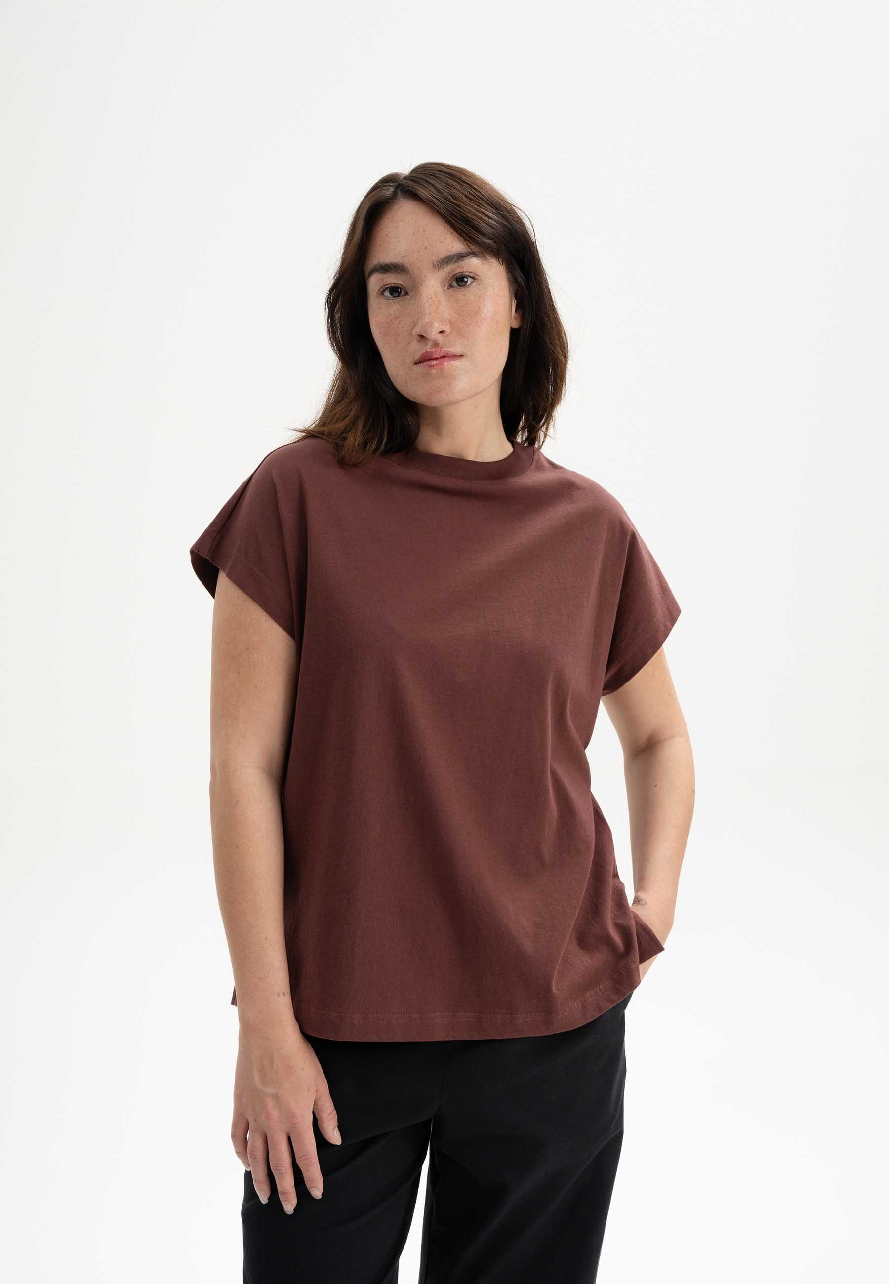 MELA Kurzarmshirt T-Shirt MADHU Fein gerippter günstig online kaufen