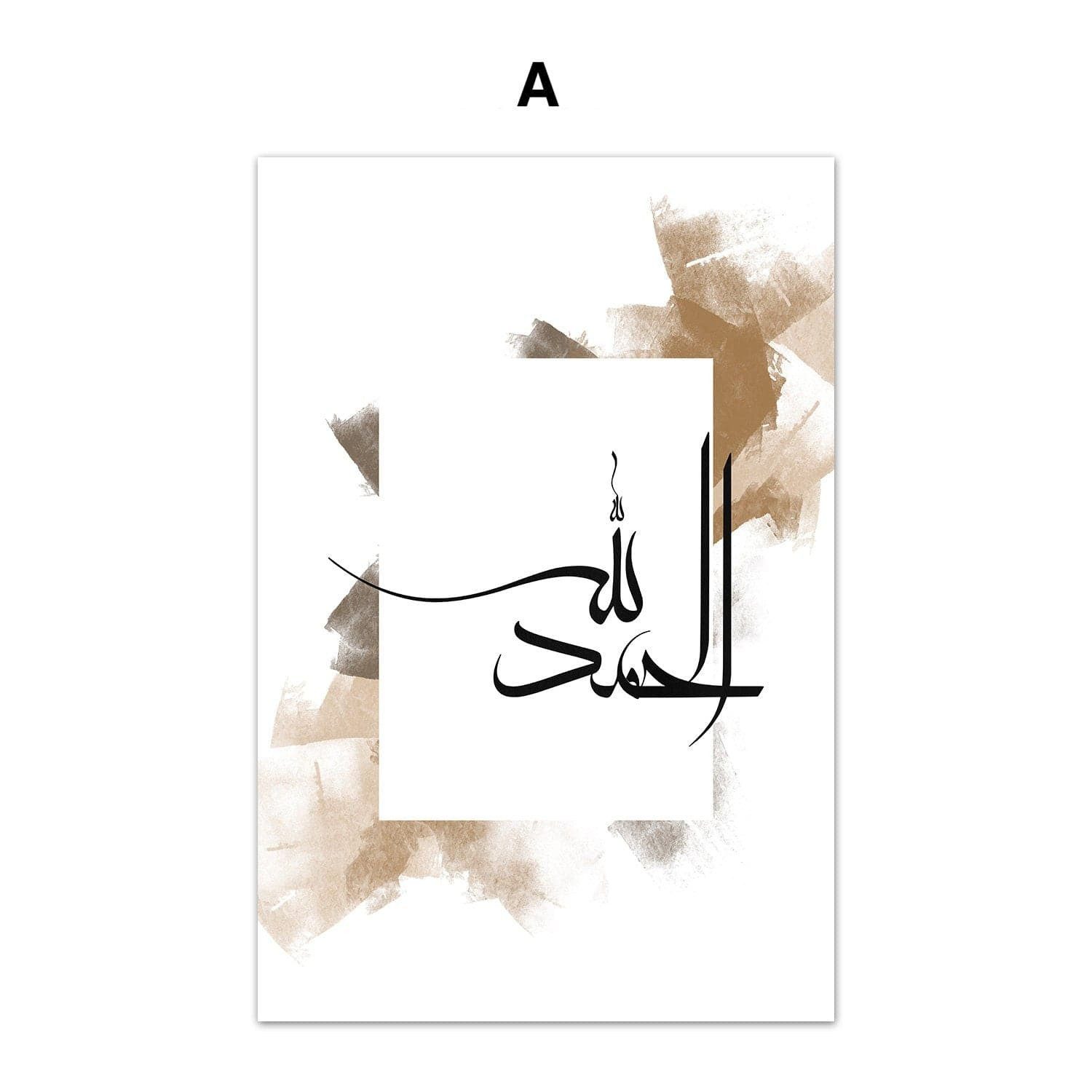 JUSTGOODMOOD Poster Kalligraphie Gold Wandbilder Wohnzimmer Schlafzimmer Deko Print Bilder, D (1 St) – Bild 5 von 5