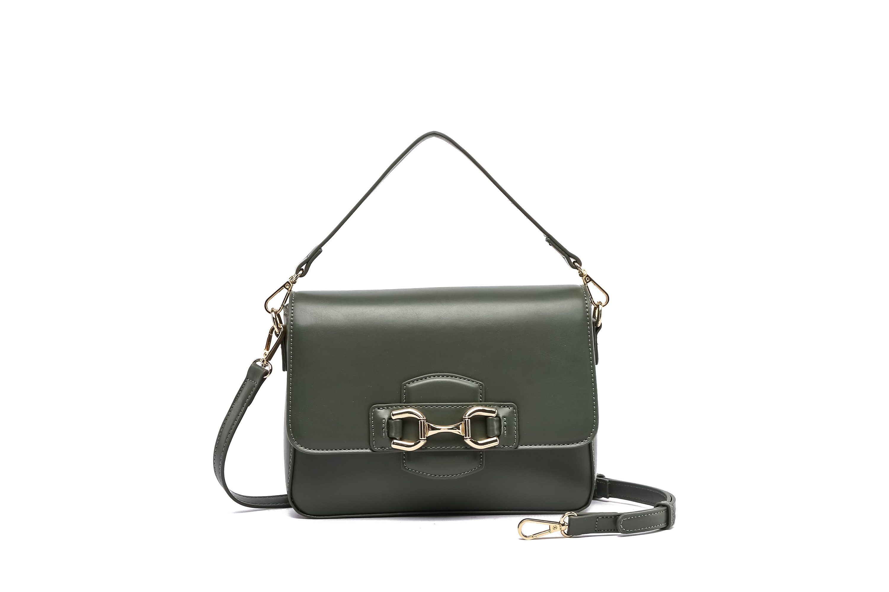 COLLEZIONE ALESSANDRO Umhängetasche Emerald Elegance, in elegantem britischen grün