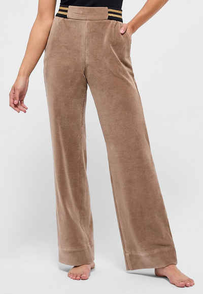 AENGELS Cordhose Hose Jump Wide Leg mit Jersey Cord