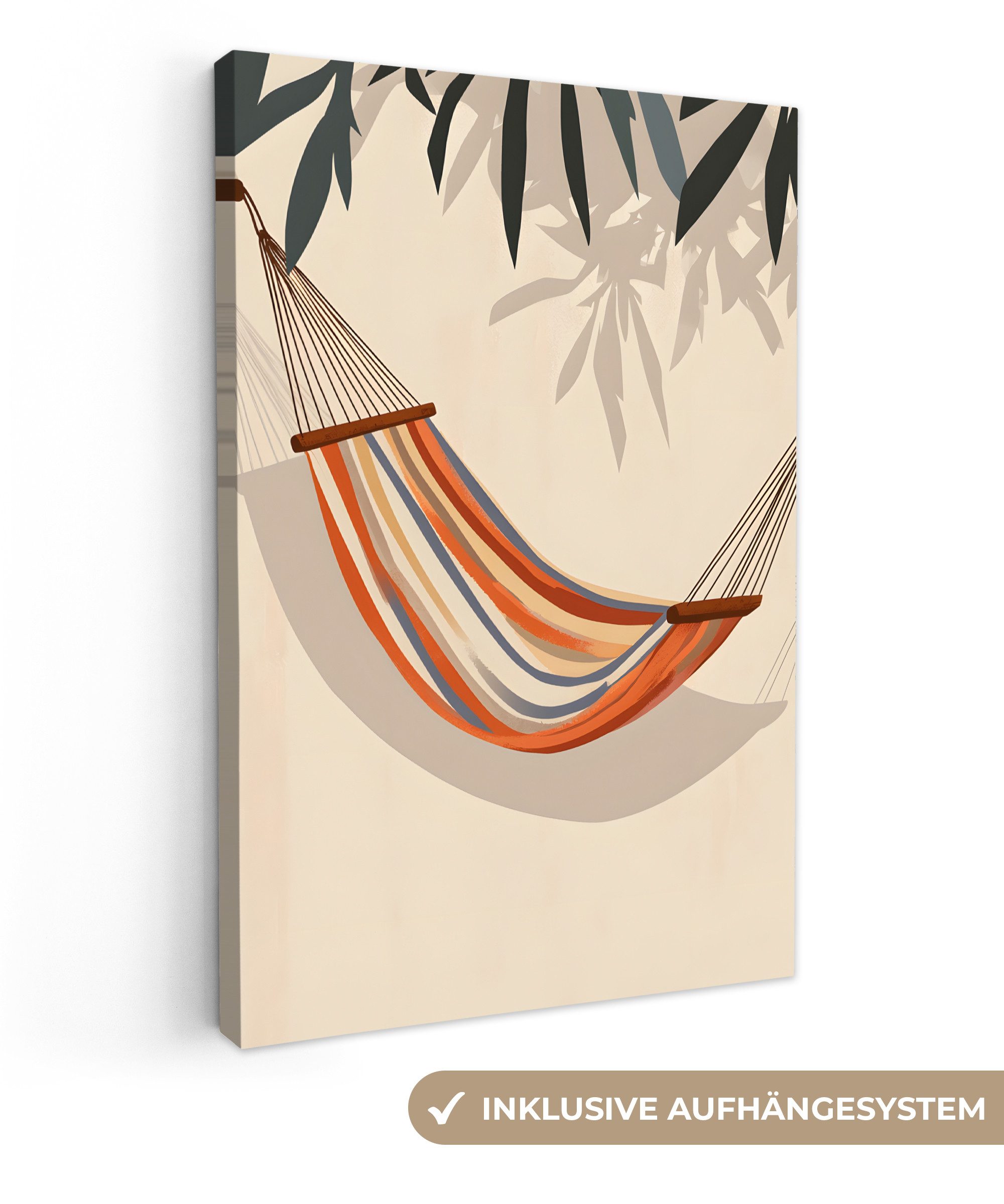OneMillionCanvasses® Leinwandbild Hängematte - Bunt - günstig online kaufen