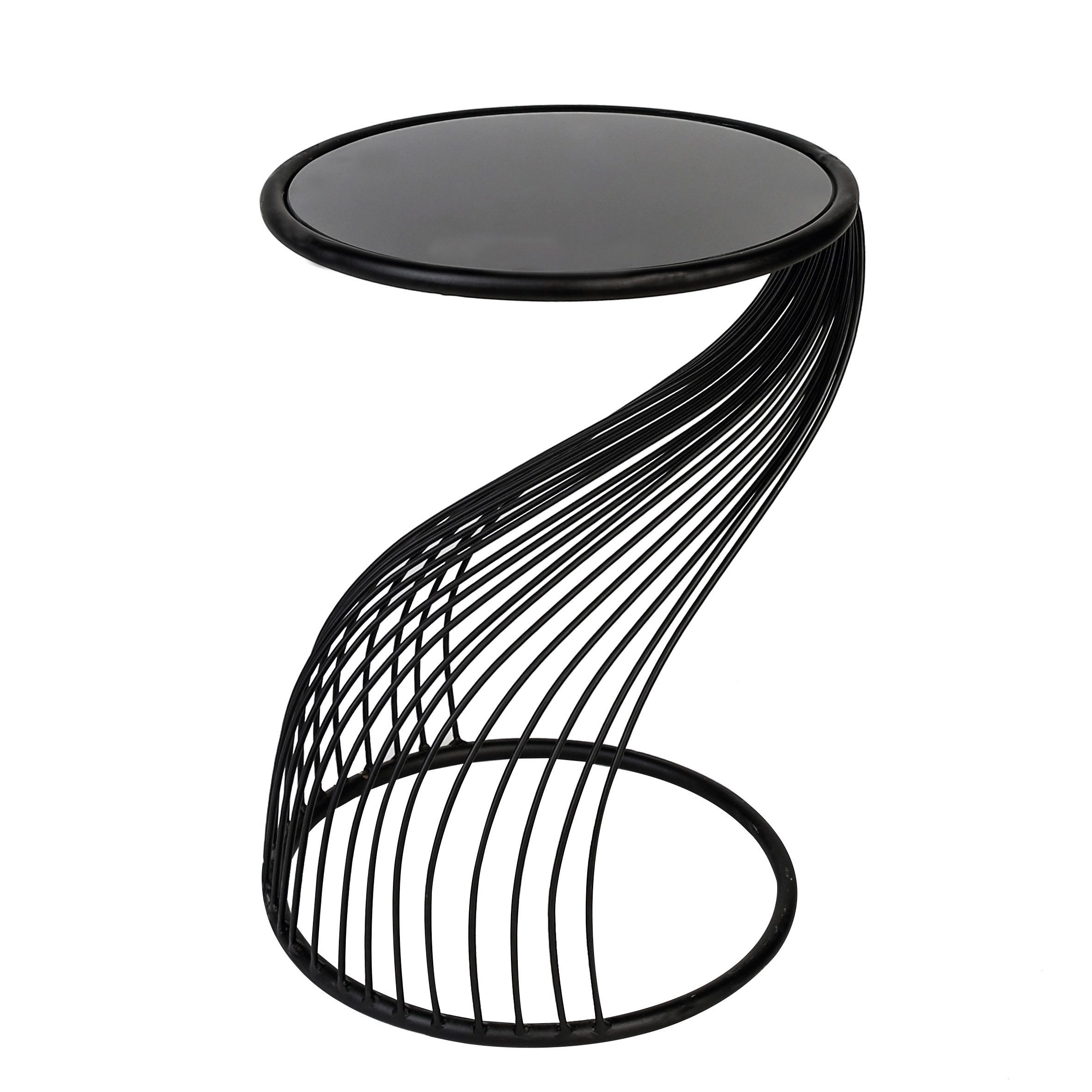 GILDE Beistelltisch GILDE Beistelltisch Ray - schwarz - H. 54cm x D. 38cm (1 Stück)