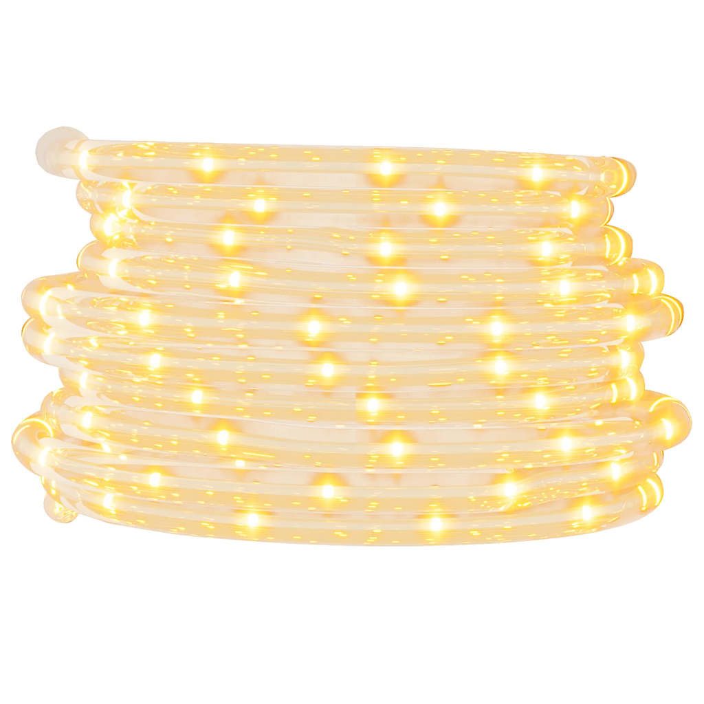 vidaXL LED-Lichterschlauch Lichtschlauch 1200 LEDs Warmweiß 50 m PVC