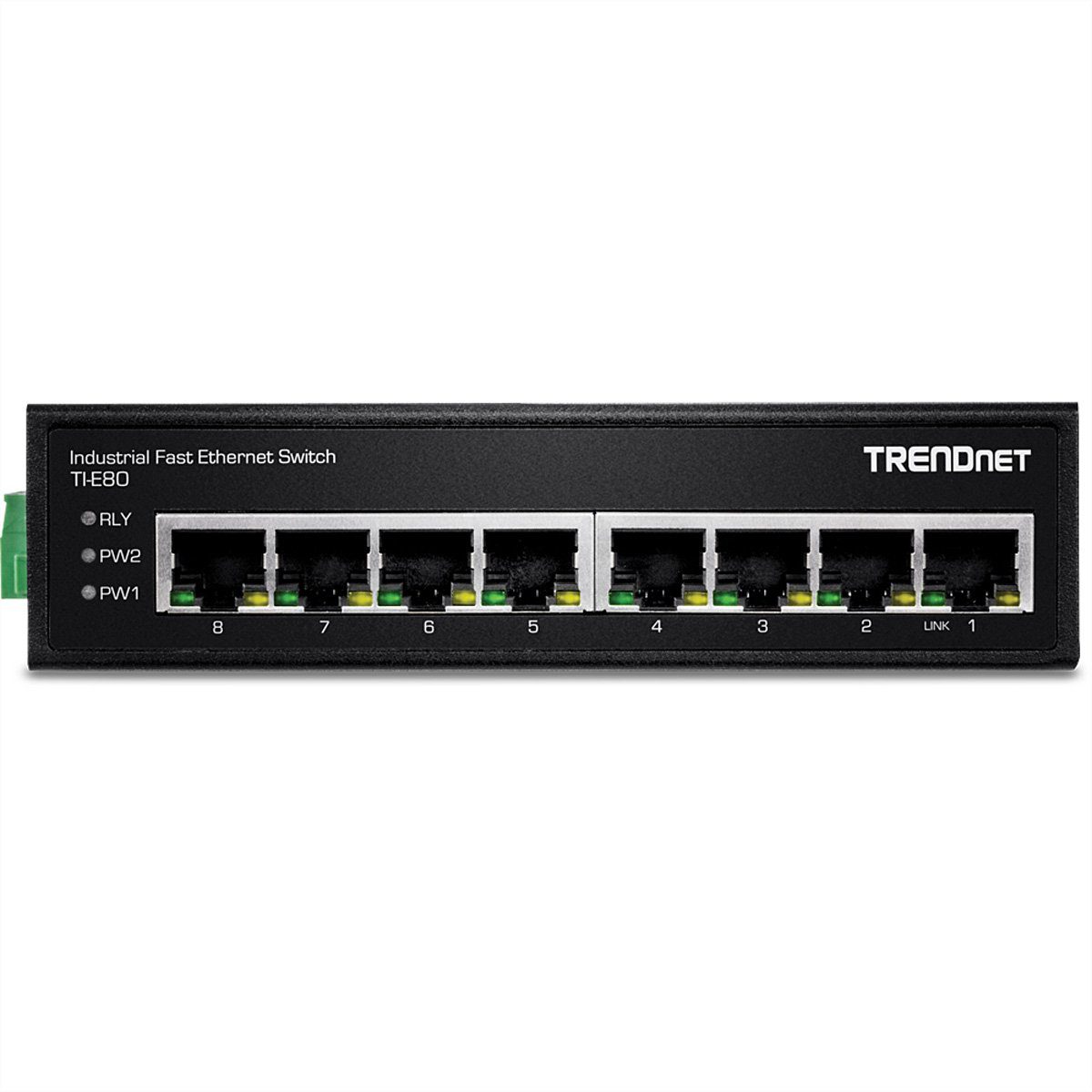 Netzwerk-Switch TI-E80 Industrial Trendnet Ethernet DIN-Rail Fast 8-Port Switch