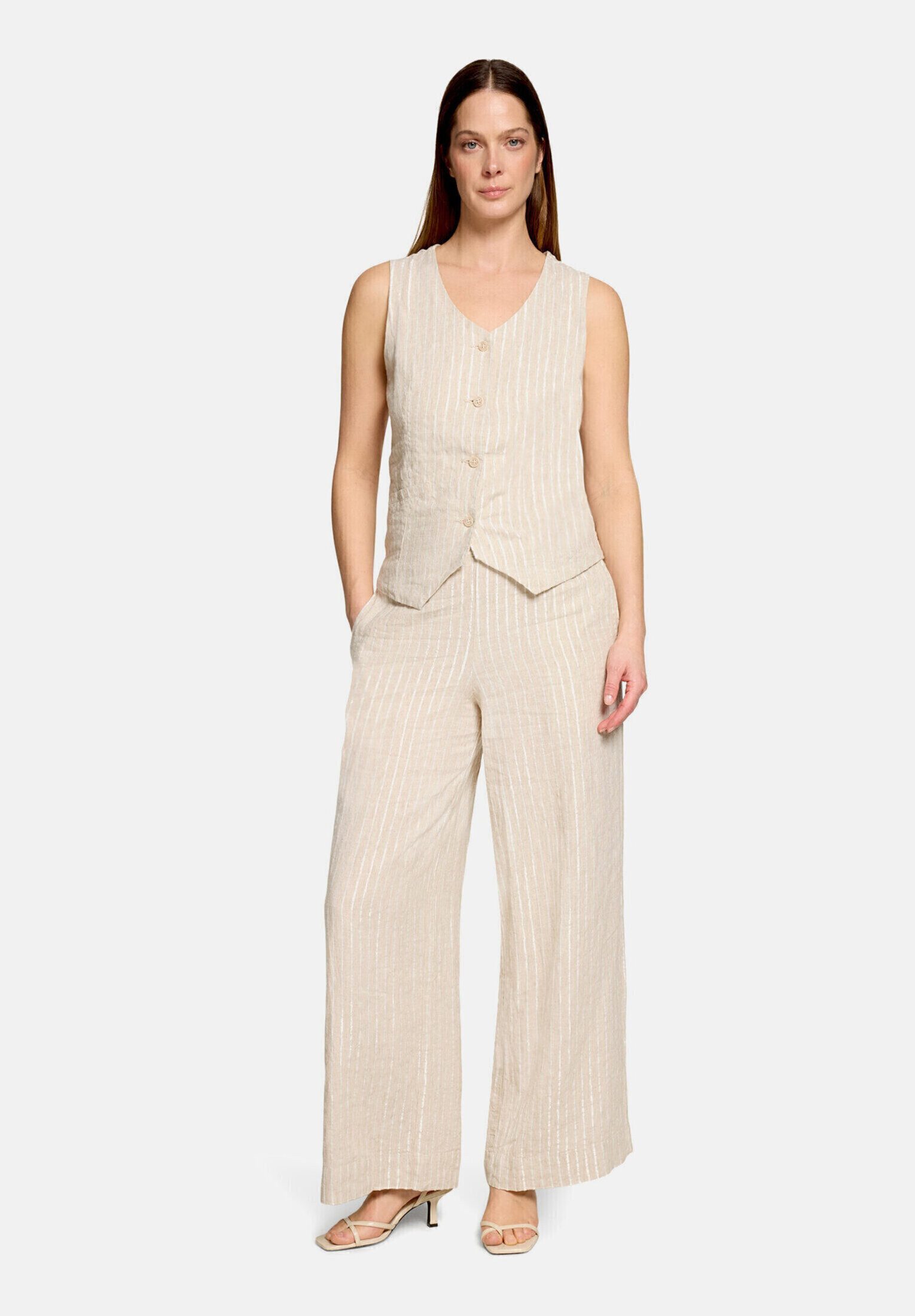 Cartoon Blusentop Damen mit Streifen
