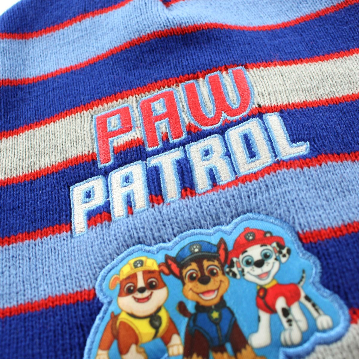 PAW PATROL Jerseymütze Paw Patrol Chase Kinder 2tlg Set Winter Mütze plus Handschuhe Gr.54