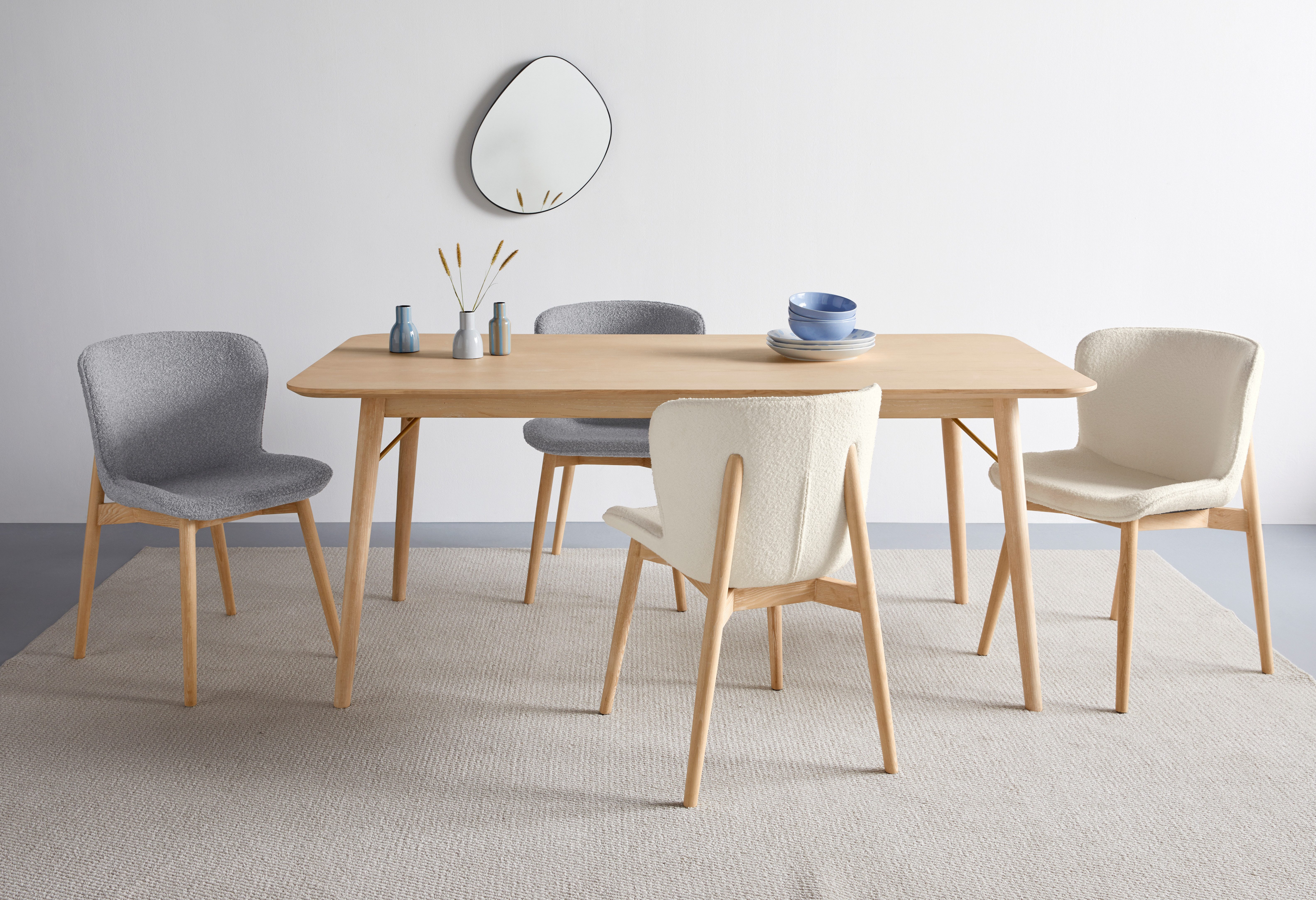 s.Oliver Esstisch Grettje, aus Eschenfurnier, Massivholzbeinen, Breite 180 cm