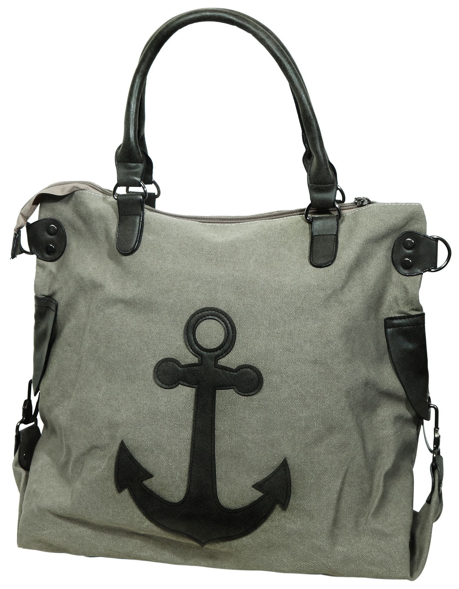 Cham Cham Henkeltasche Schultertasche mit Ankermotiv