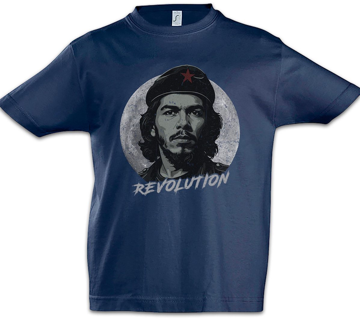 Print-Shirt Che Moon Kinder T-Shirt Guerilla Cuba Castro Portrait Guevara Ernesto