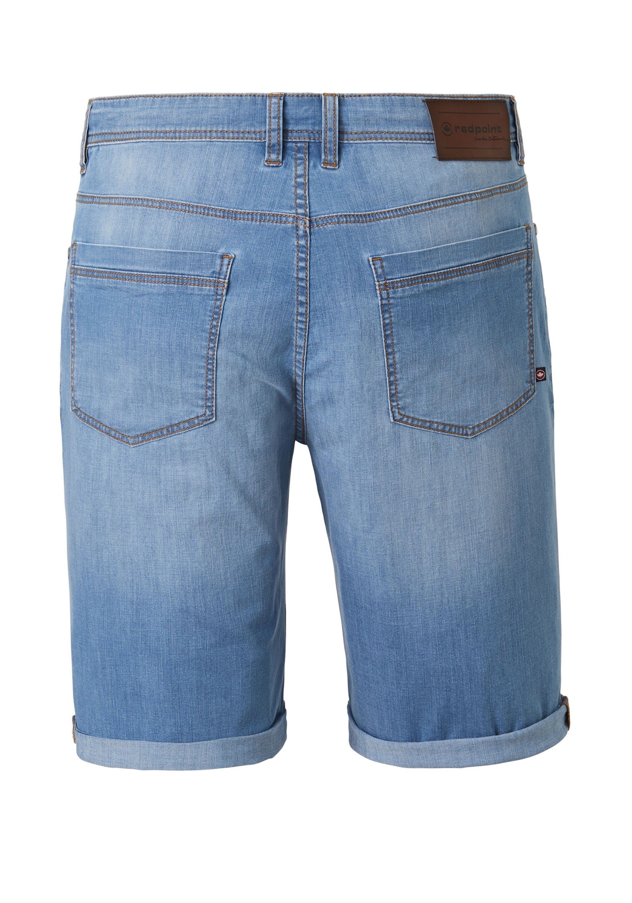 Markham Jeansbermudas Stretch Redpoint Bermudas Denim mit blue light leichte