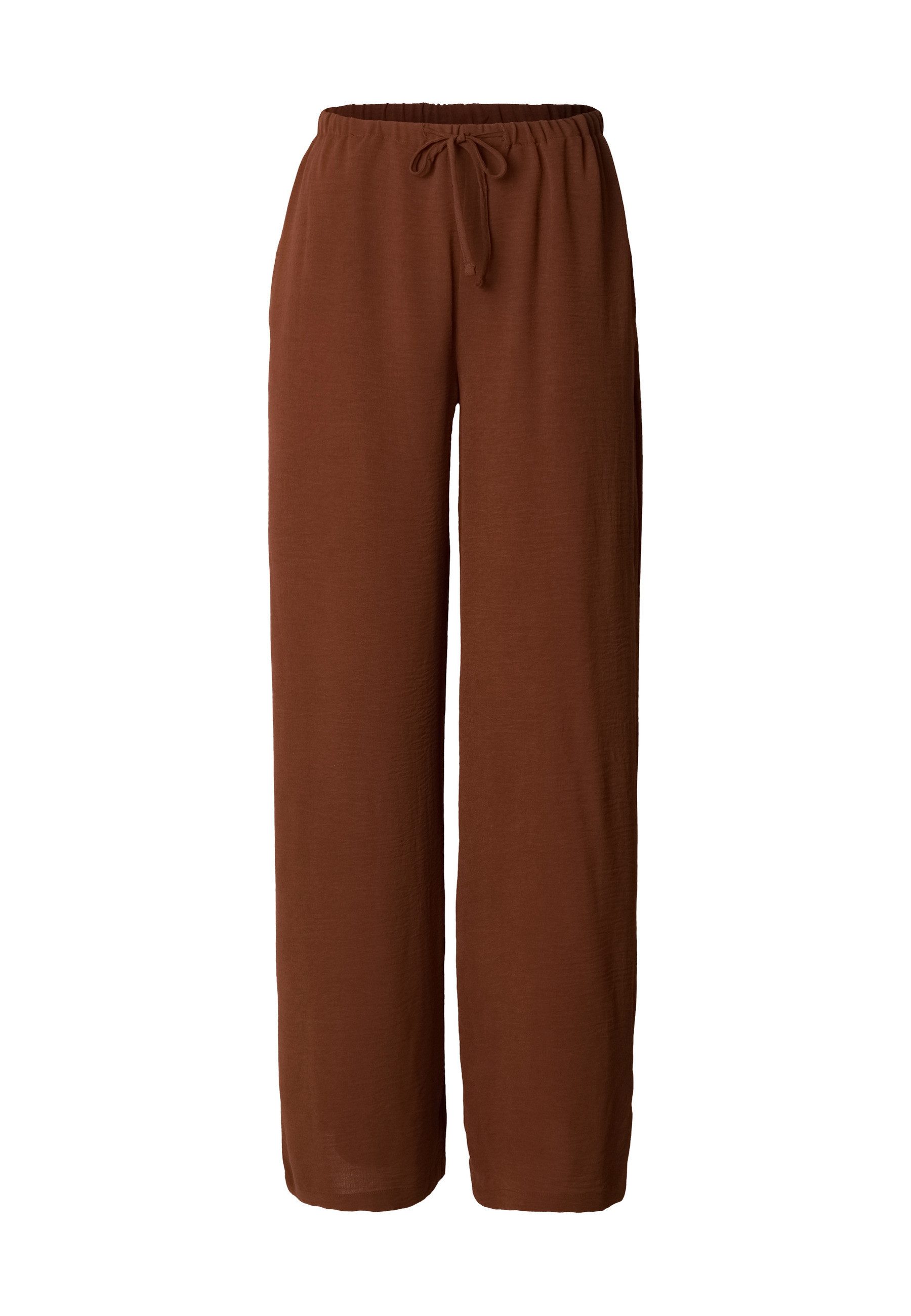 URBAN CLASSICS Stoffhose Urban Classics Ladies Structured Wideleg Pants (1-tlg)