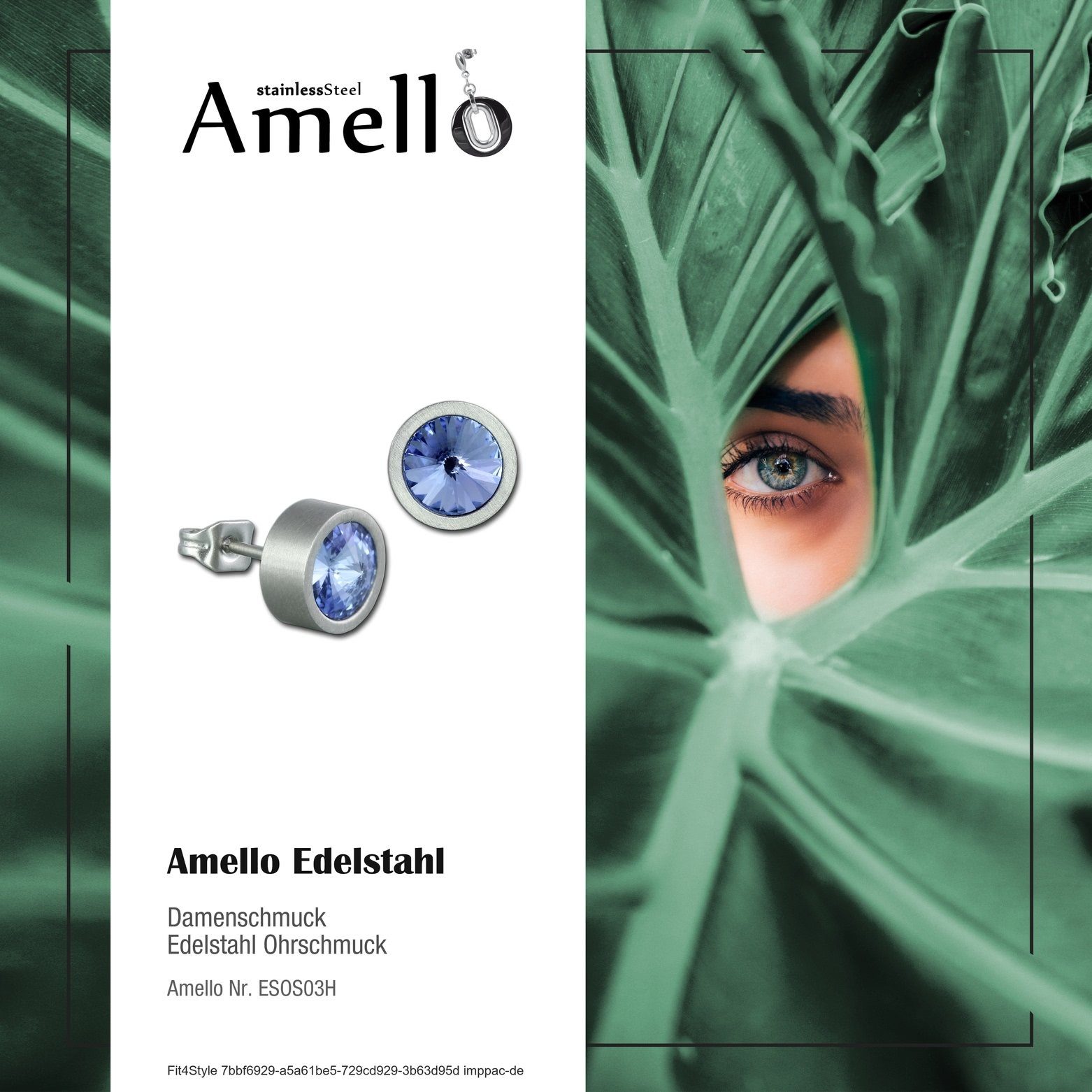 Amello Paar Ohrstecker Amello Ohrringe Edelstahl Ohrstecker (Ohrstecker), D günstig online kaufen