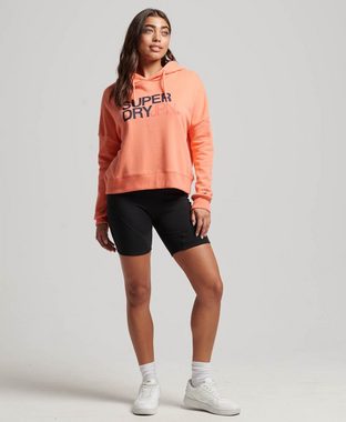 Superdry Hoodie SPORTSWEAR LOGO BOXY HOOD Fusion Coral