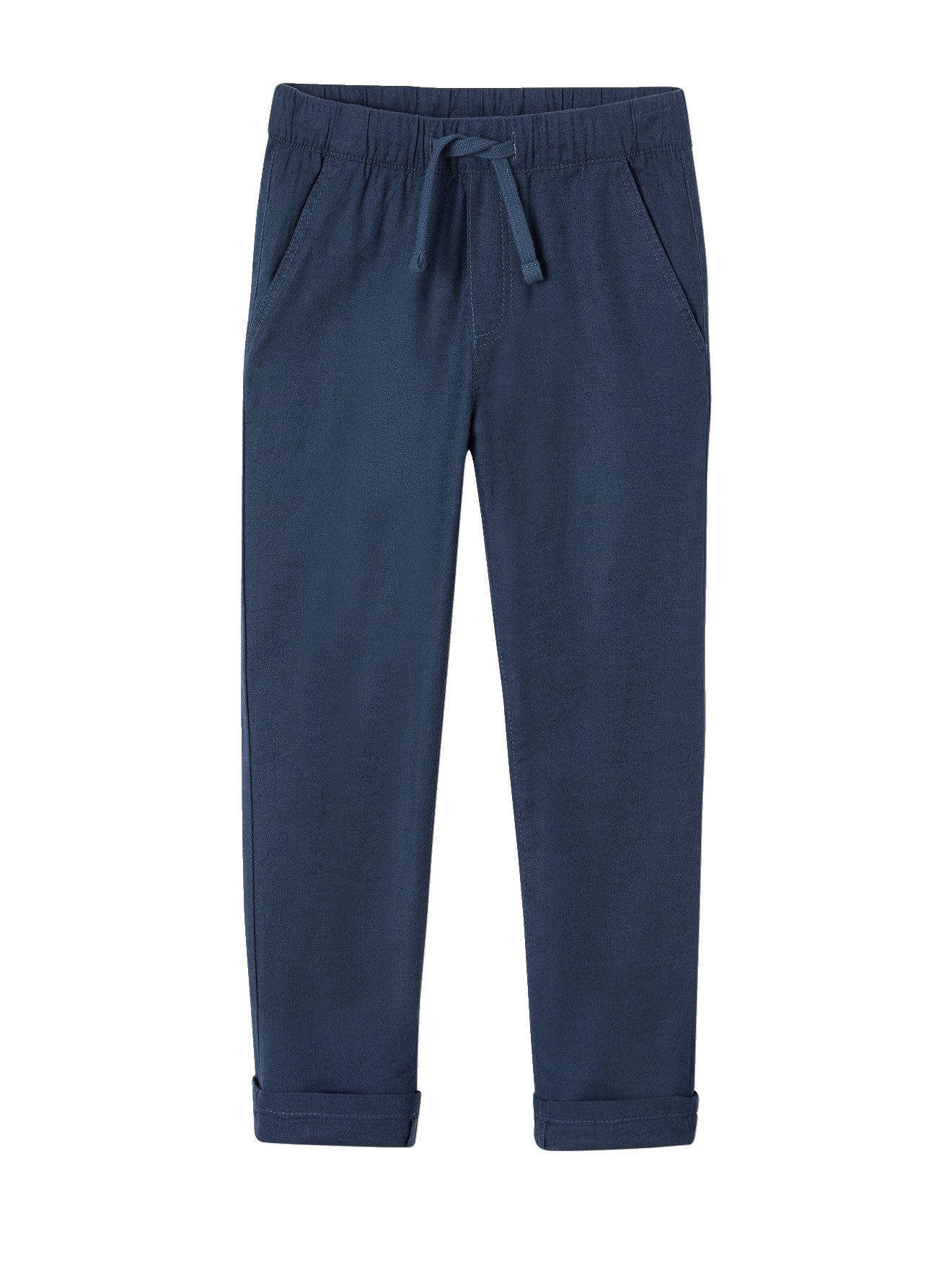 vertbaudet Leinenhose Jungen Hose mit Leinenanteil