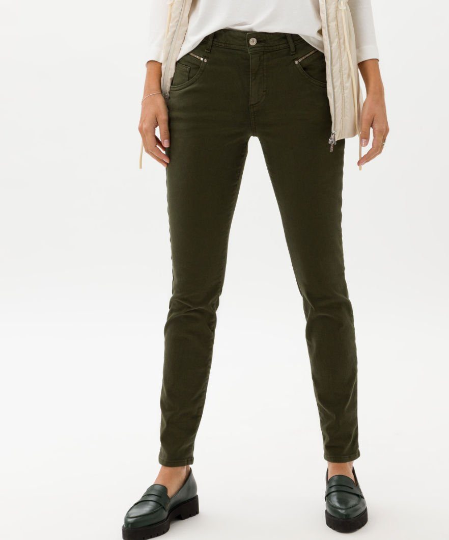 Brax olivgrün 5-Pocket-Jeans SHAKIRA Style