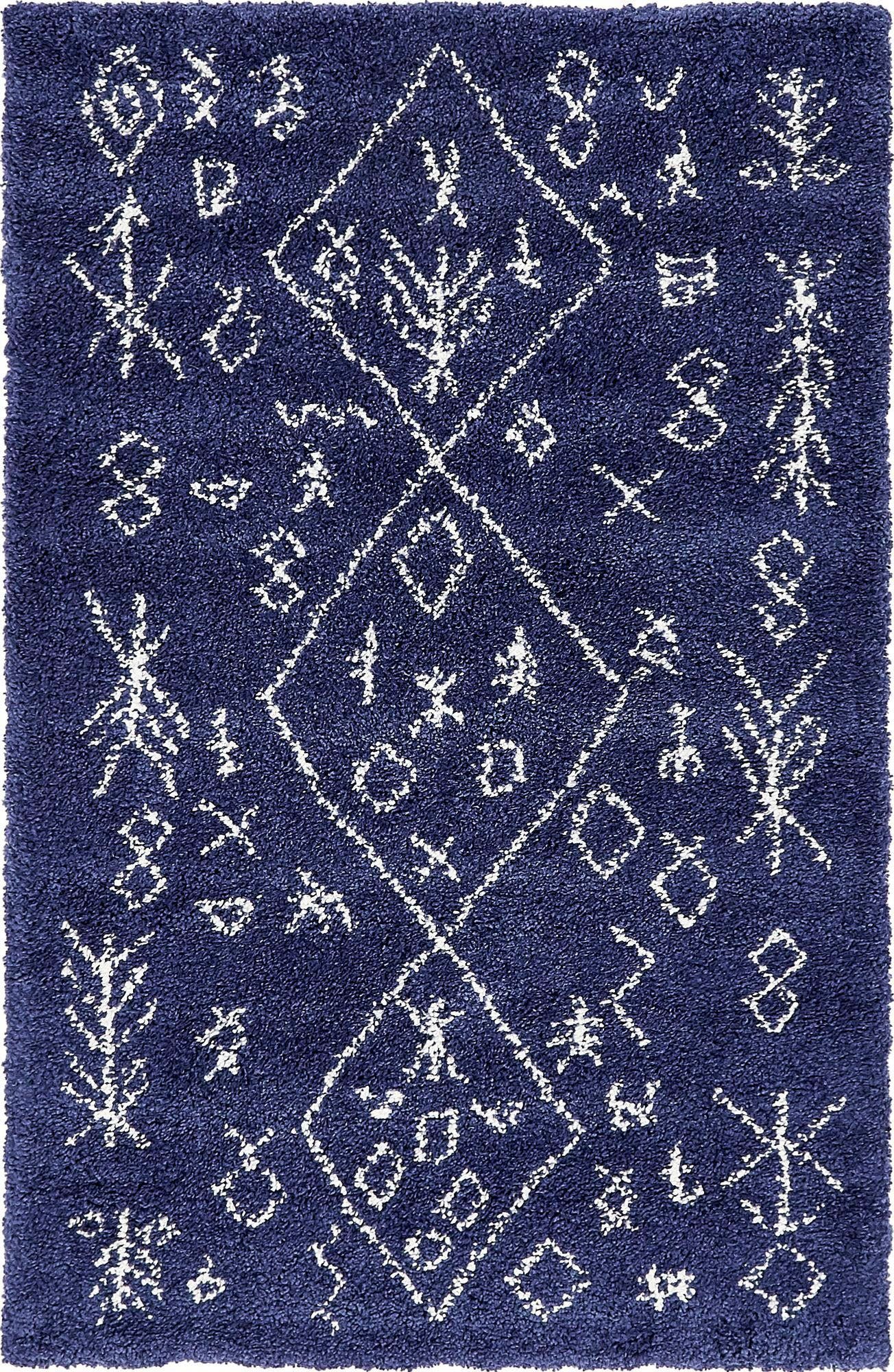 Myflair Möbel & Accessoires Hochflor-Teppich Temara Shag, LAGERRÄUMUNG!, rechteckig, Höhe: 51 mm, gewebt, Scandi Design, ideal im Wohnzimmer & Schlafzimmer
